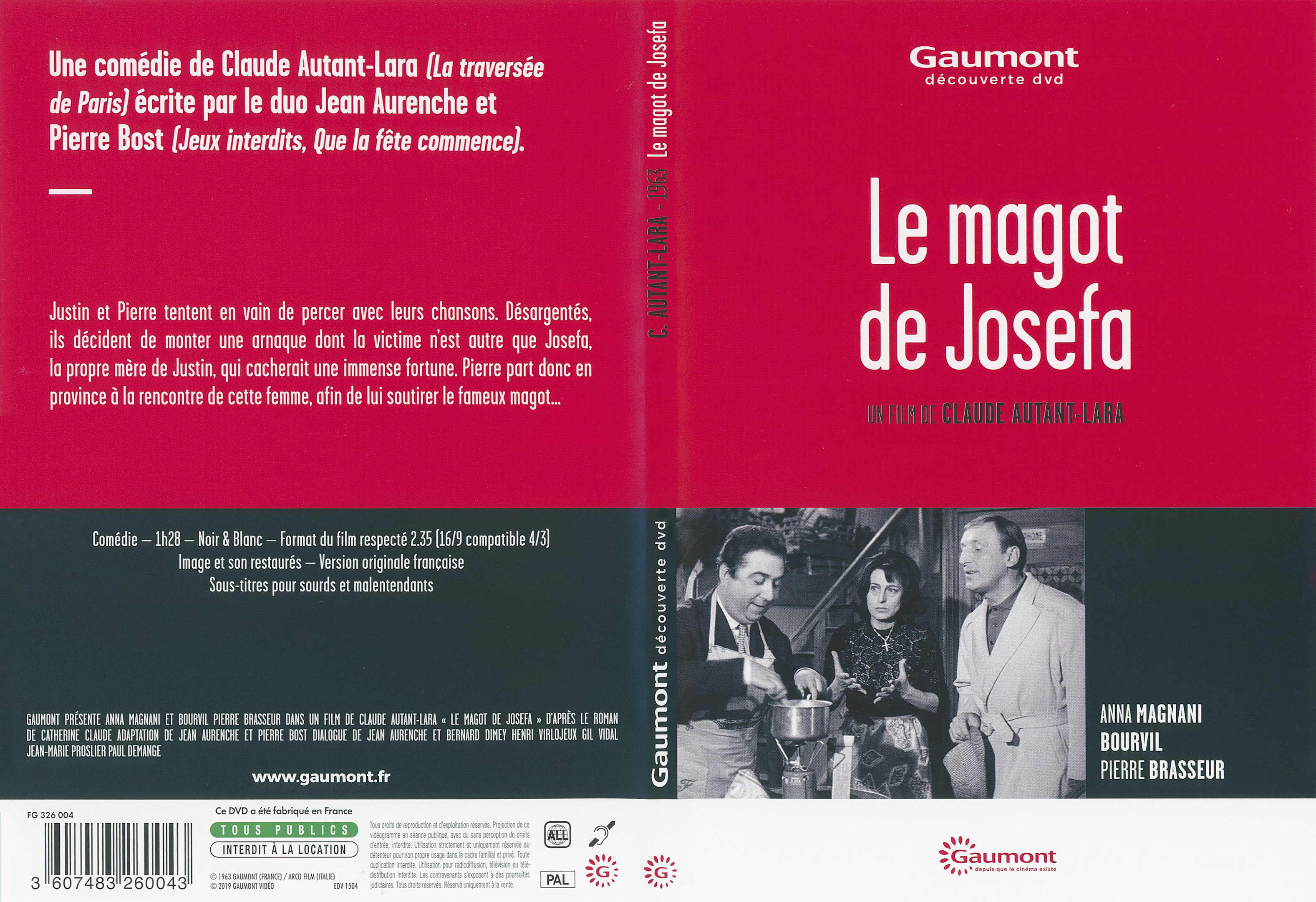 Jaquette DVD Le magot de Josefa - SLIM