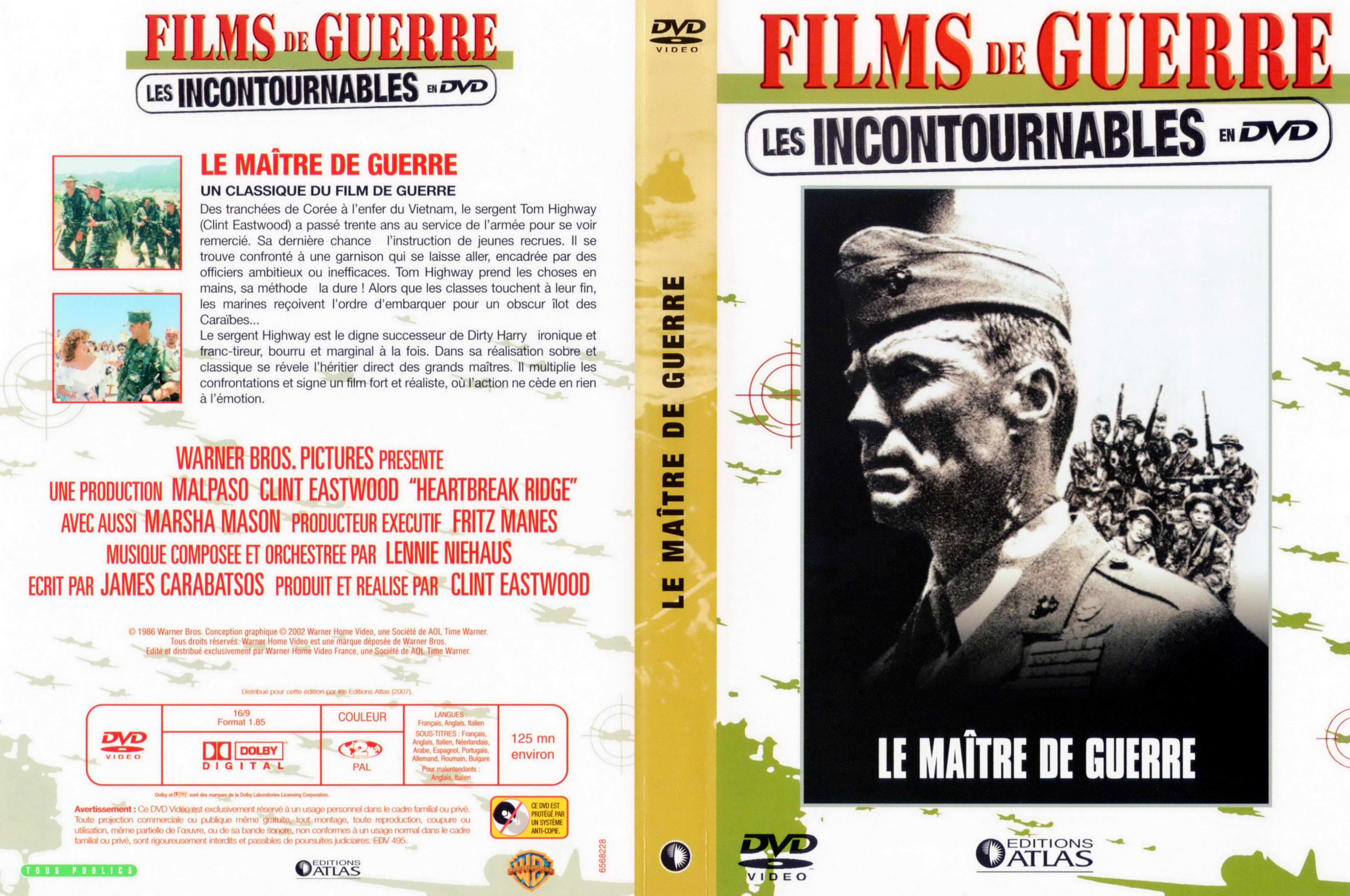 Jaquette DVD Le maitre de guerre v3