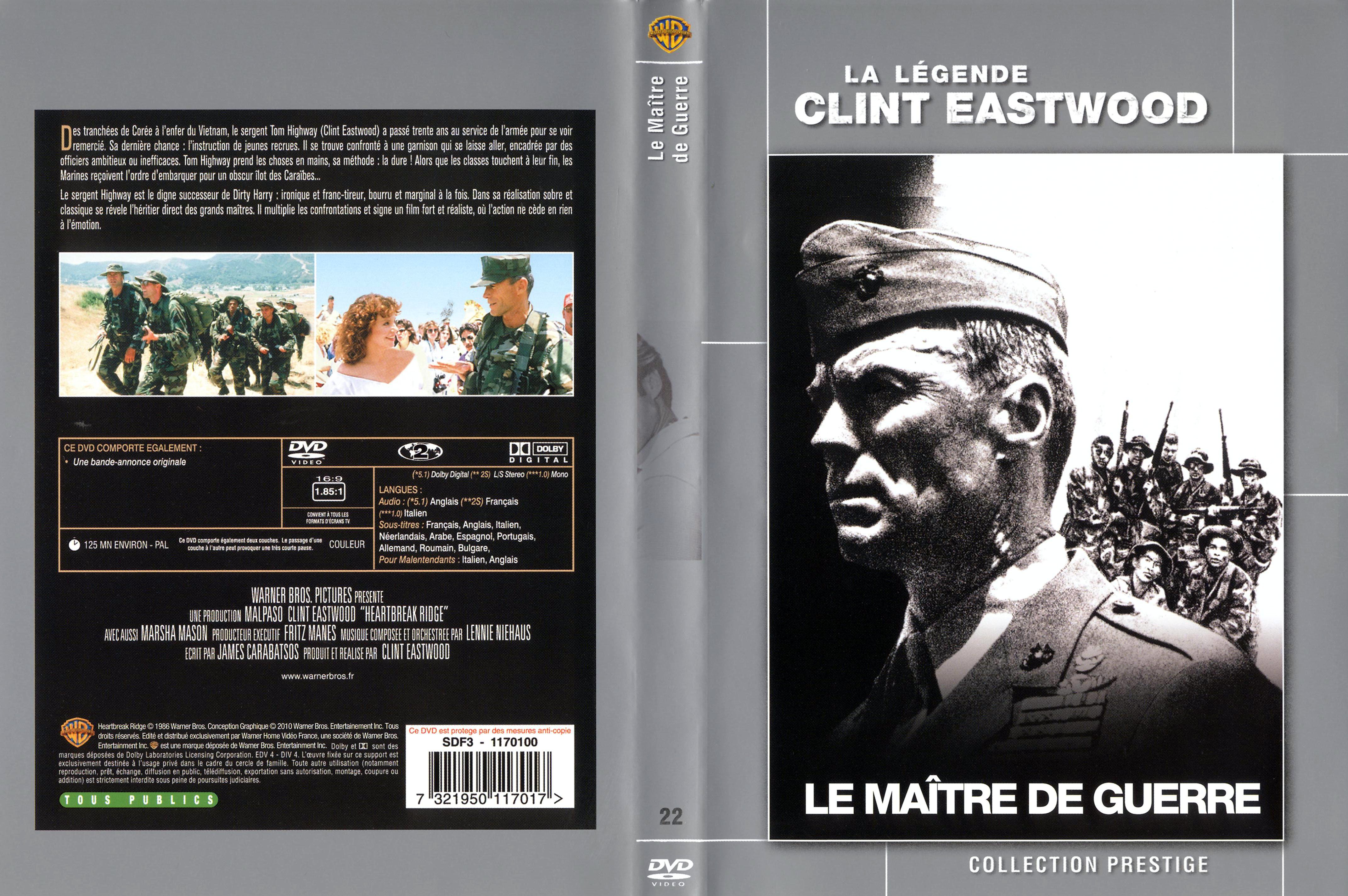 Jaquette DVD Le maitre de guerre v4