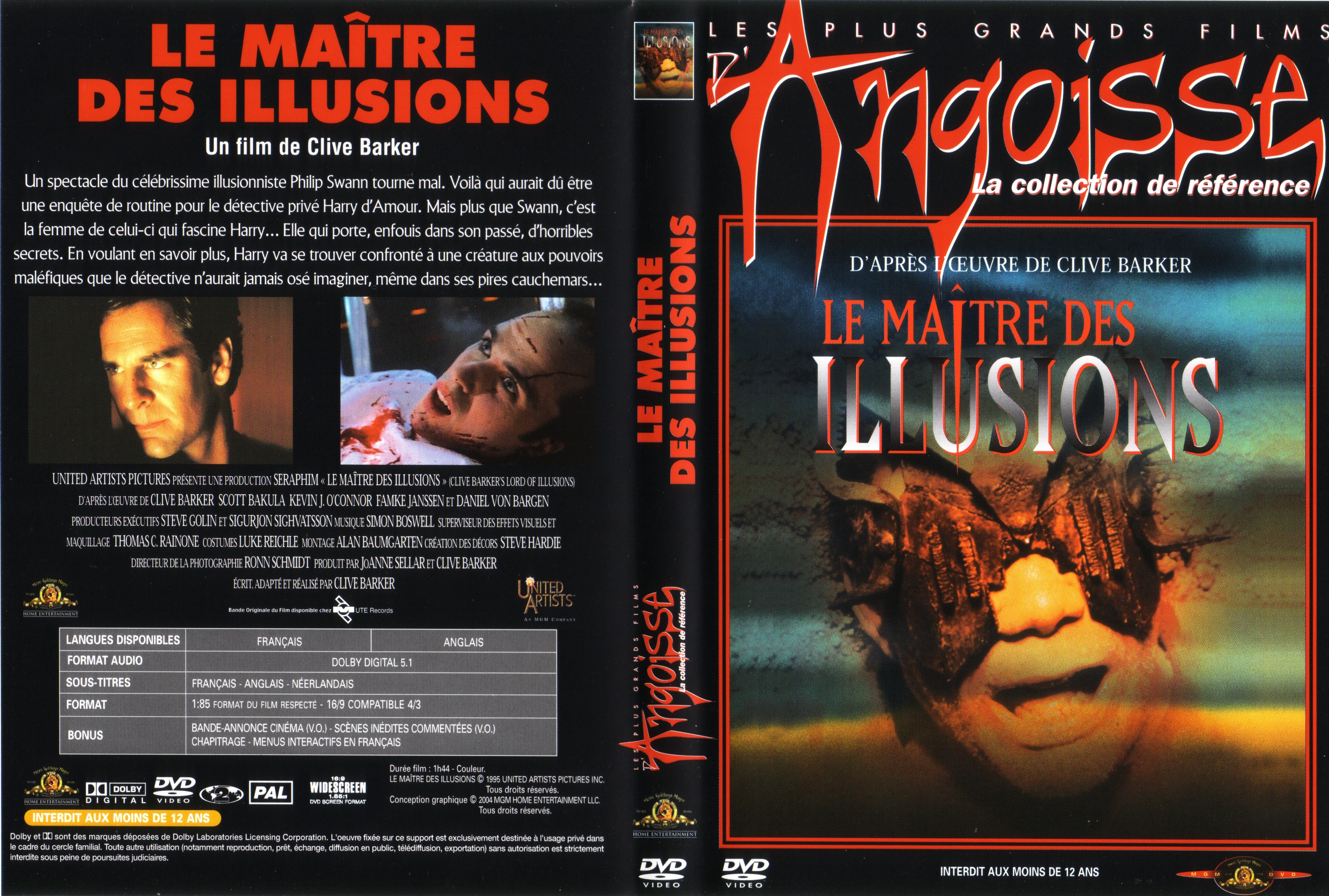 Jaquette DVD Le maitre des illusions v2