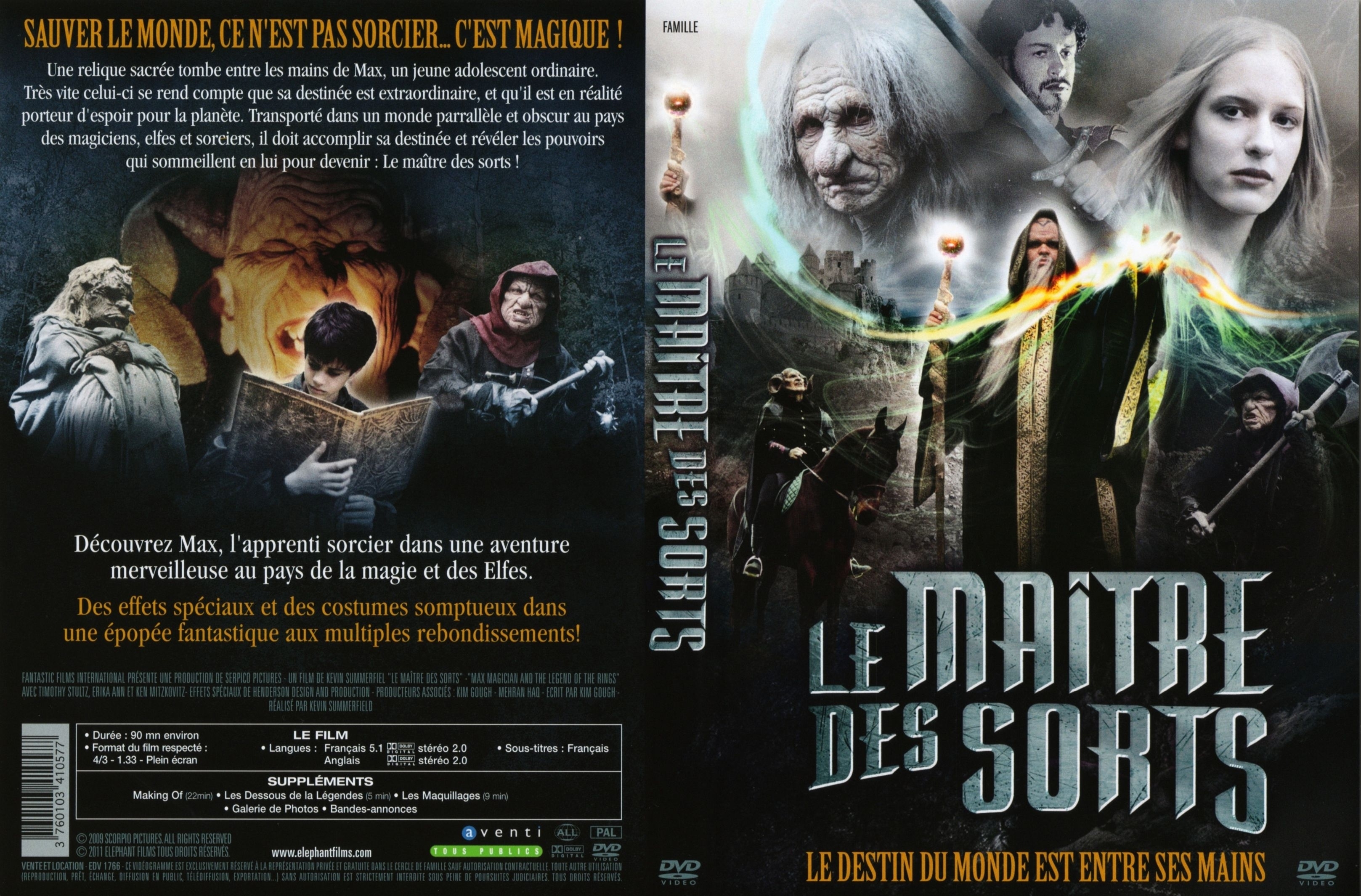 Jaquette DVD Le maitre des sorts