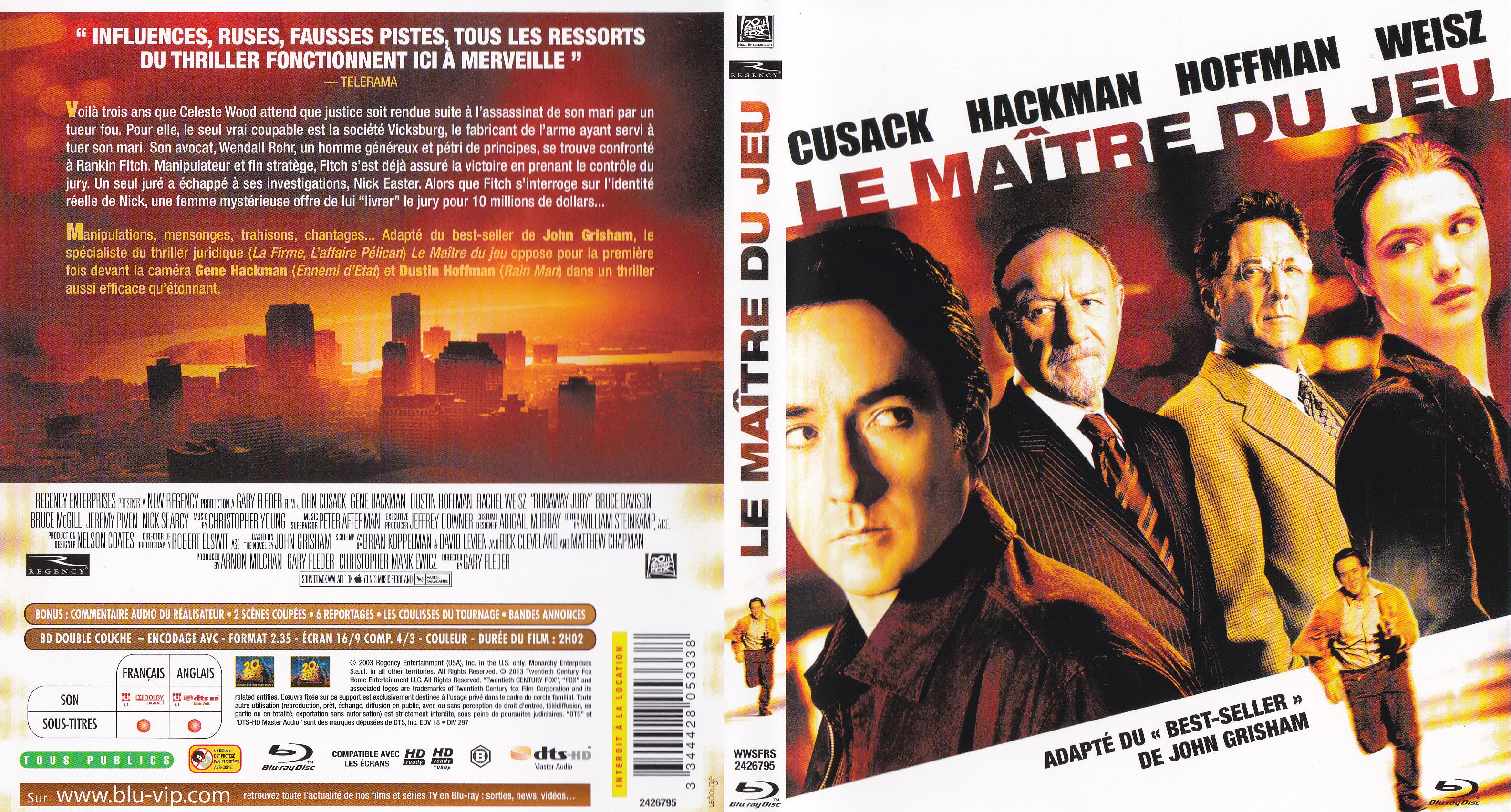 Jaquette DVD Le maitre du jeu (BLU-RAY)