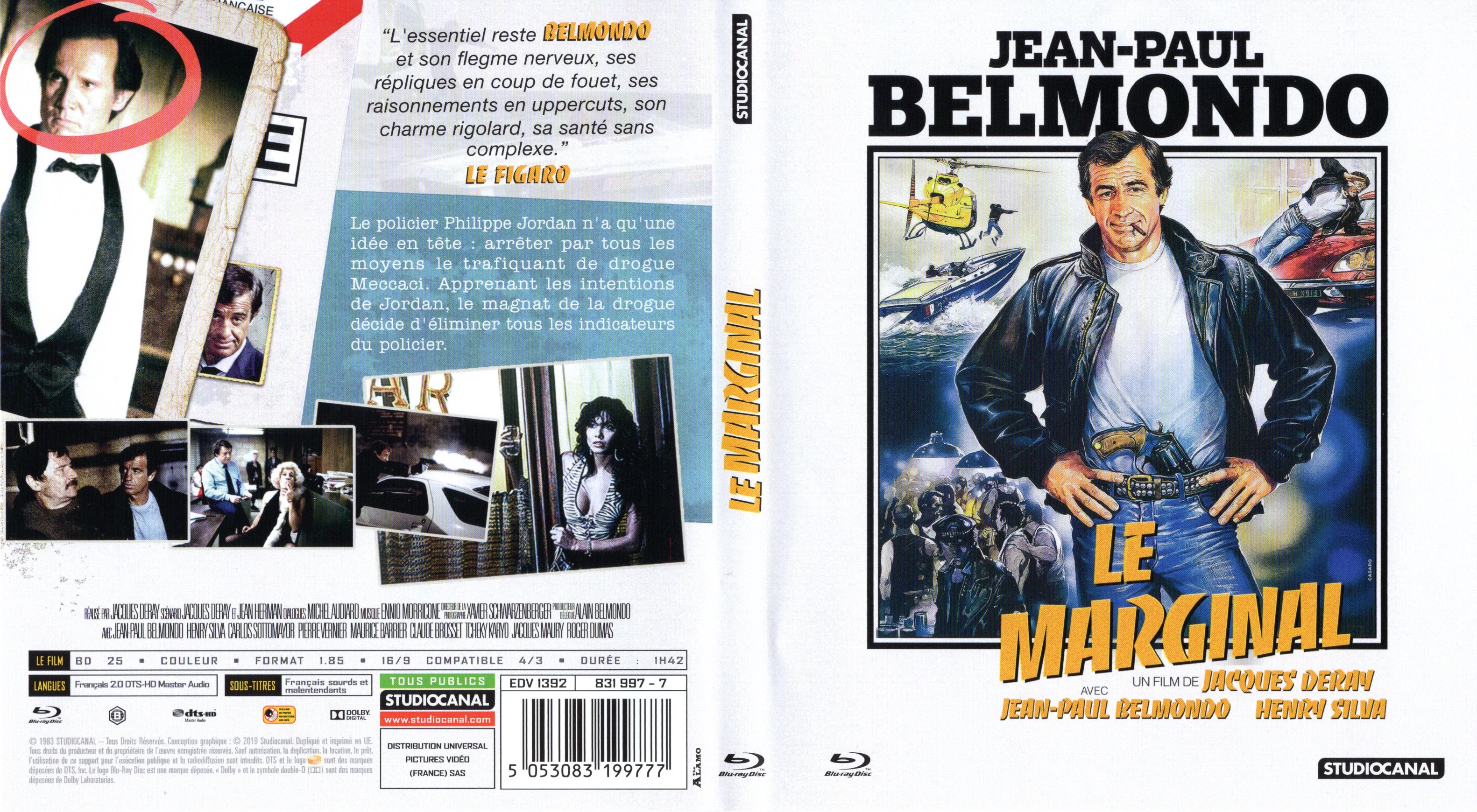 Jaquette DVD Le marginal (BLU-RAY)