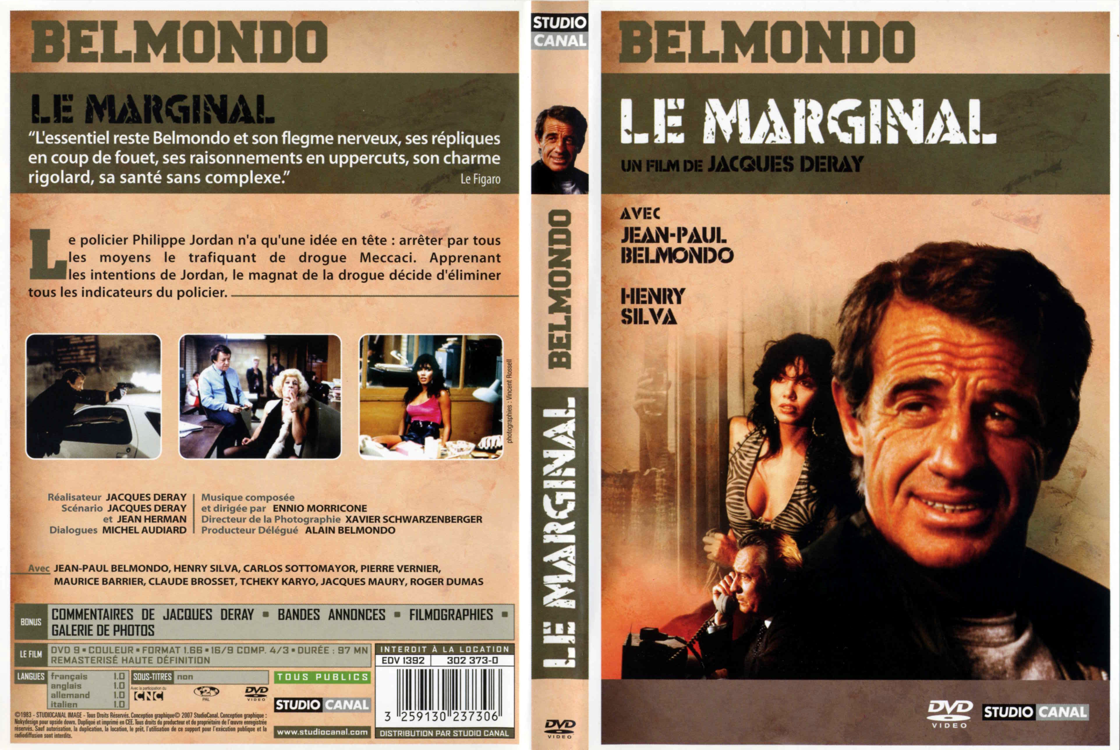 Jaquette DVD Le marginal v2