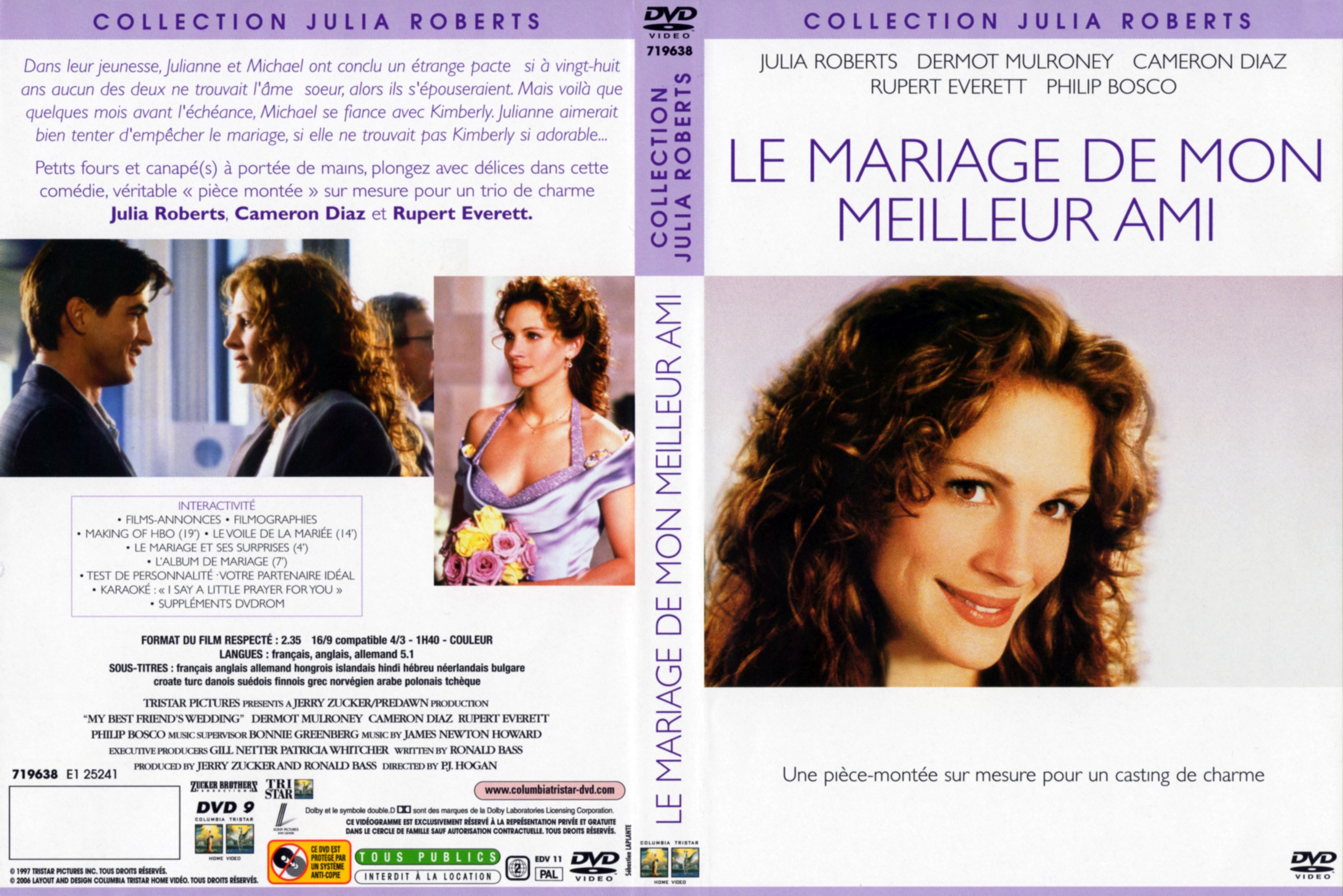 Jaquette DVD Le mariage de mon meilleur ami v2