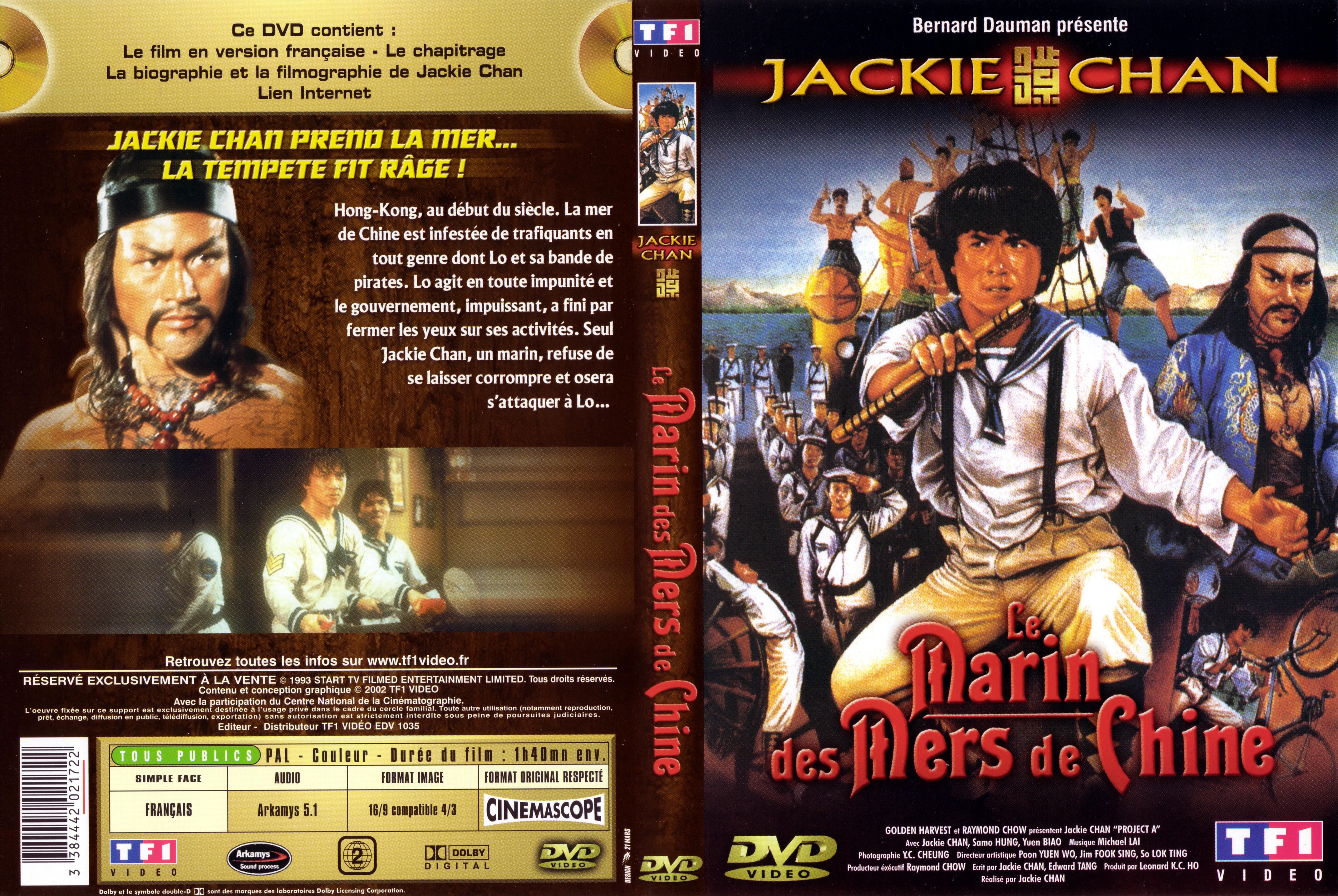 Jaquette DVD Le marin des mers de Chine