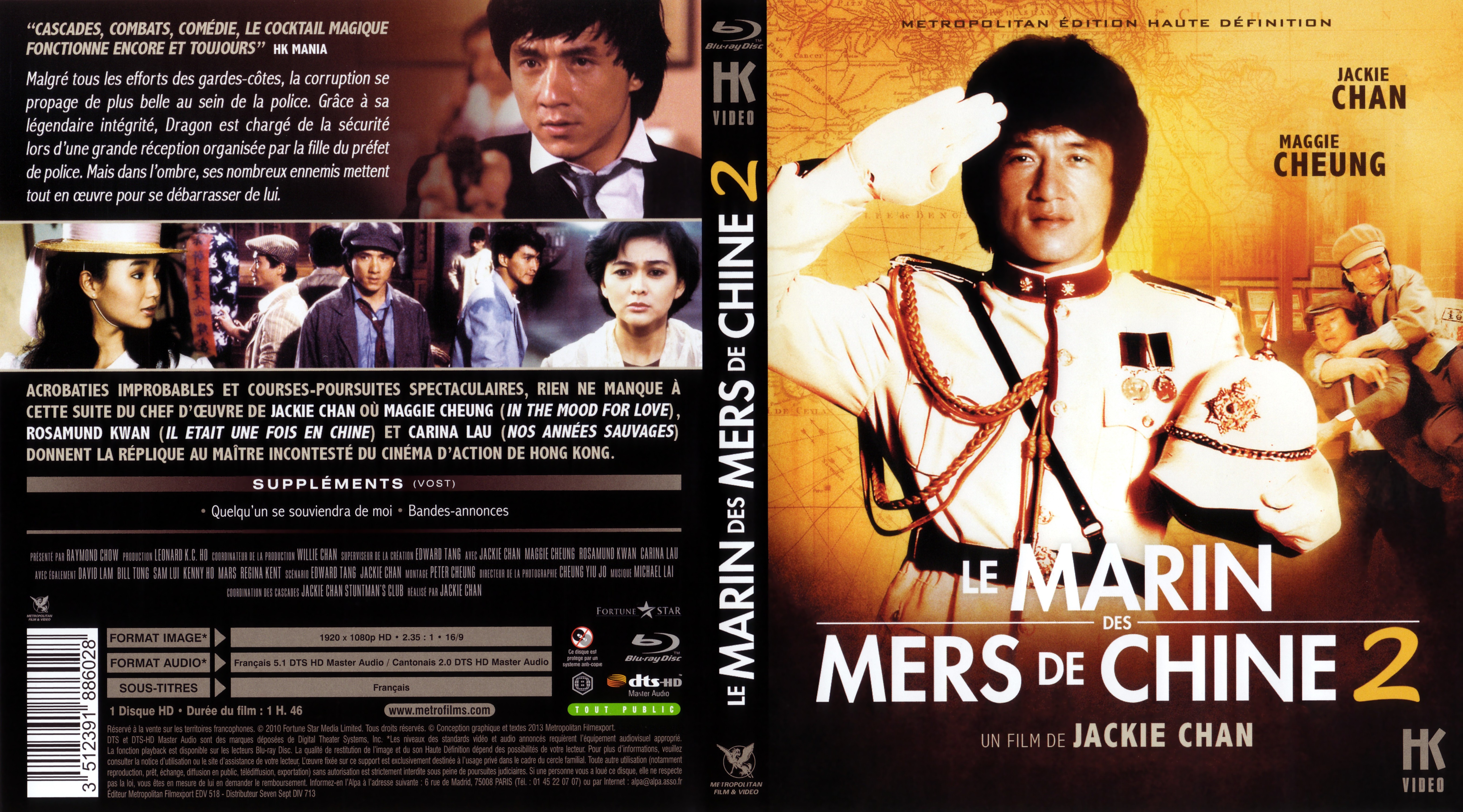Jaquette DVD Le marin des mers de Chine 2 (BLU-RAY)