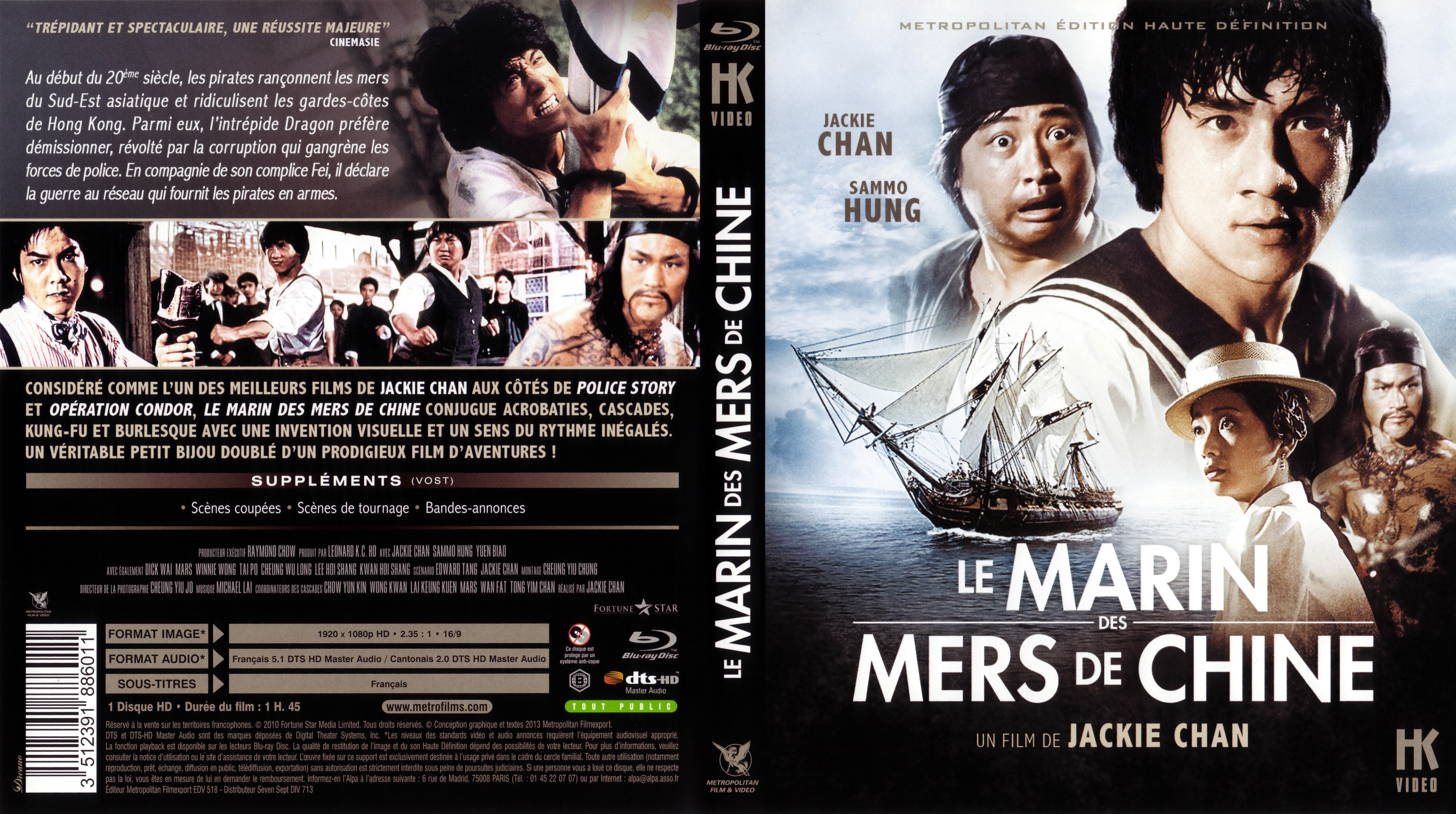 Jaquette DVD Le marin des mers de Chine (BLU-RAY)