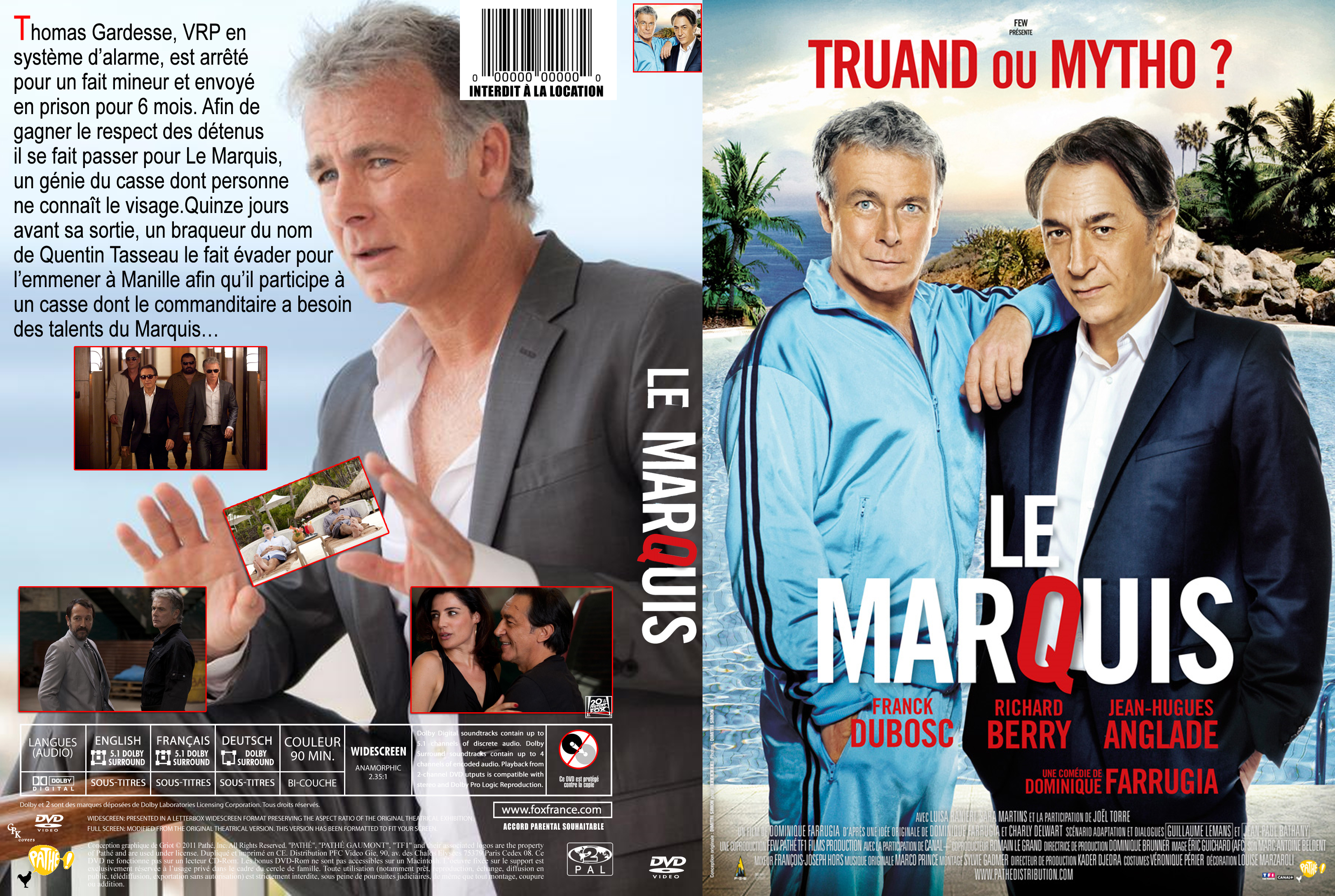 Jaquette DVD Le marquis custom