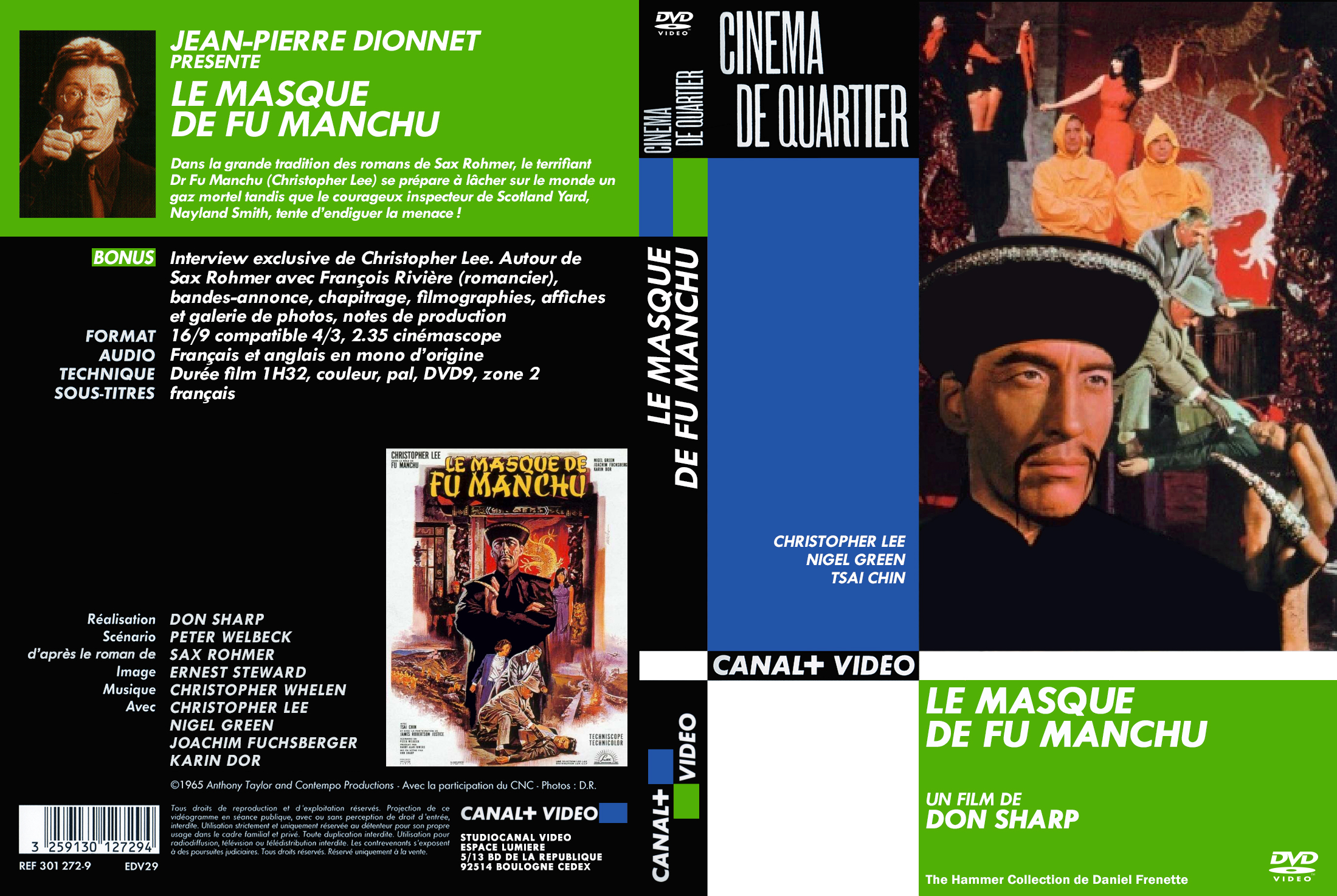 Jaquette DVD Le masque de Fu Manchu v2