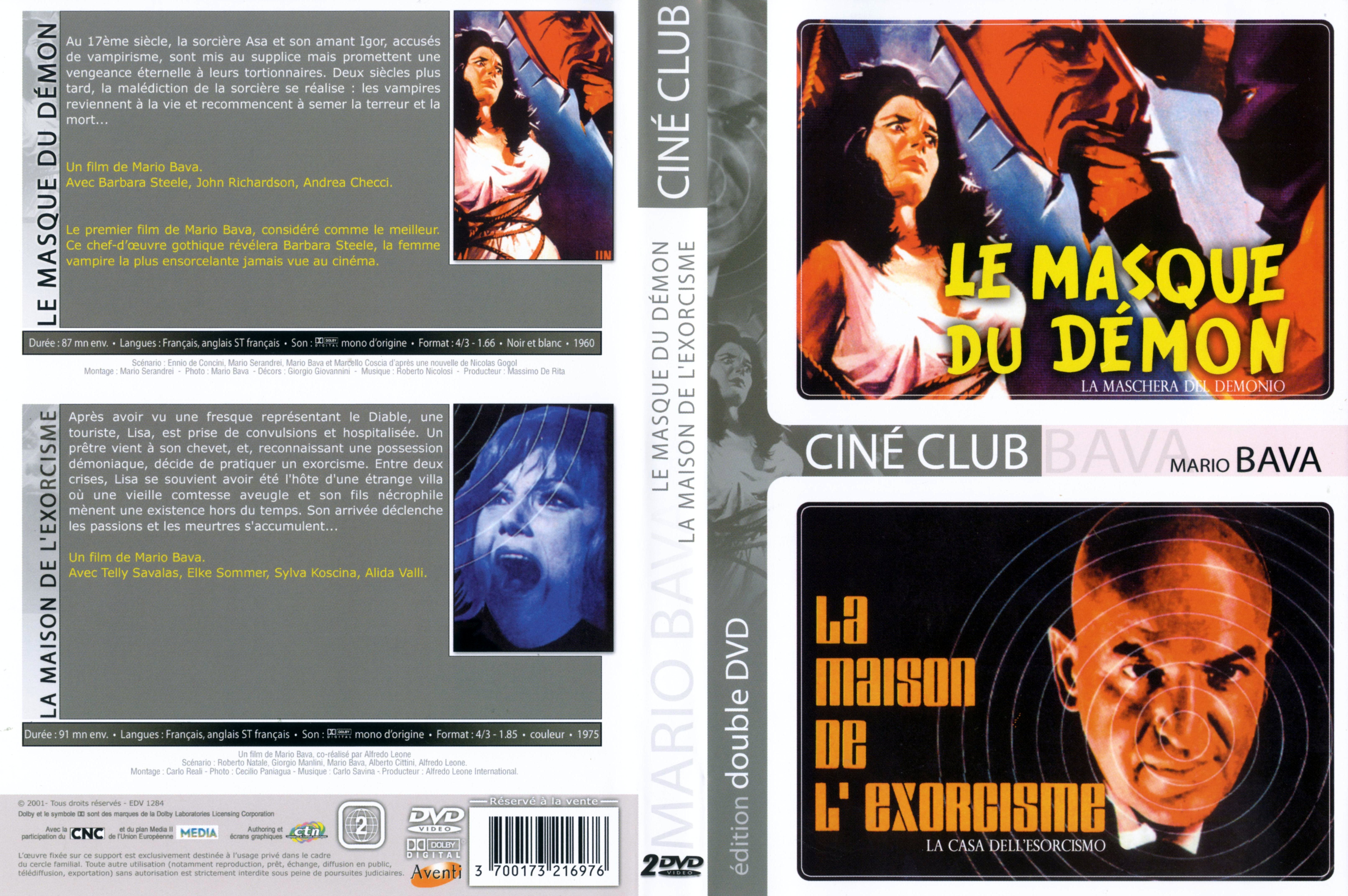 Jaquette DVD Le masque du dmon + La maison de l