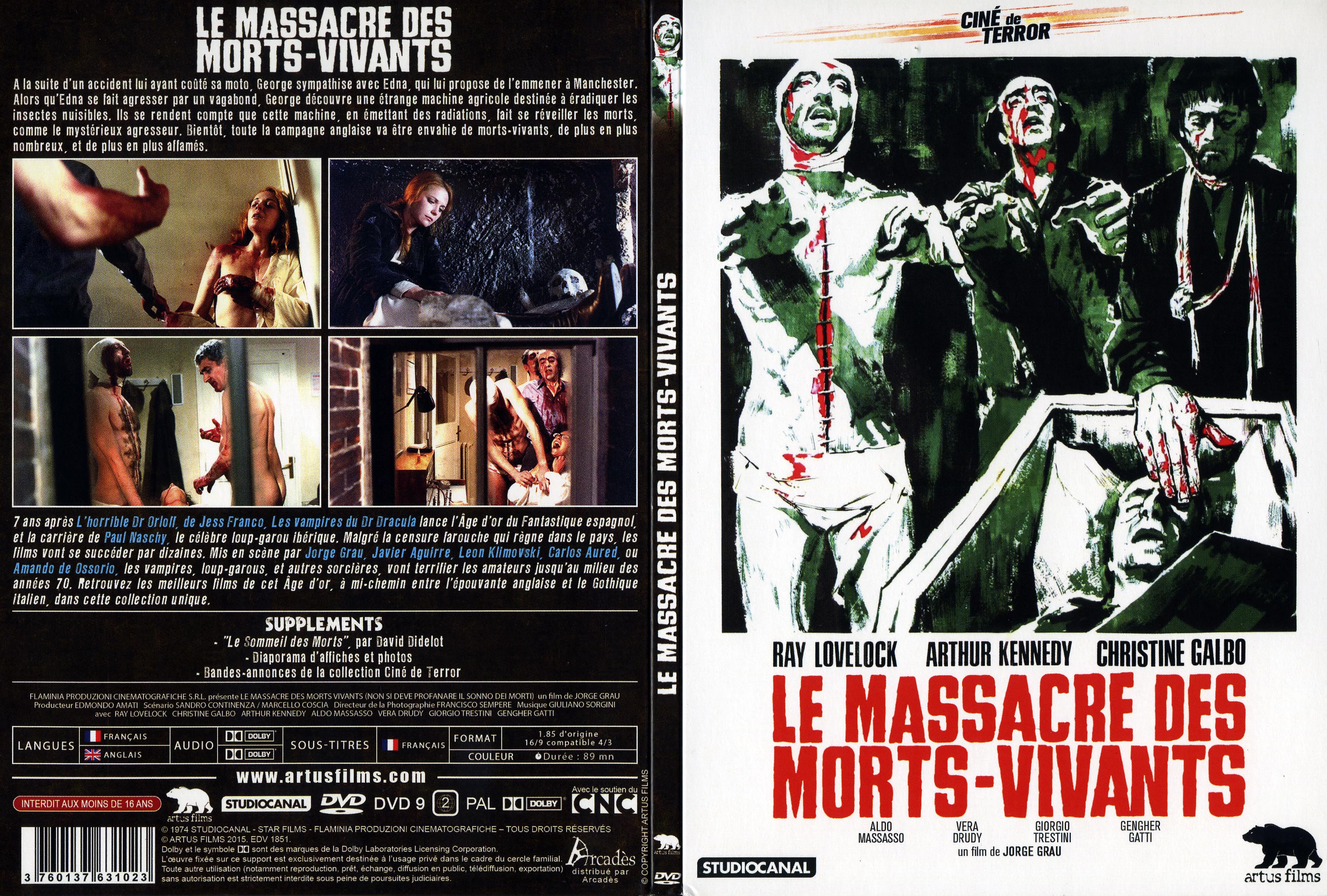 Jaquette DVD Le massacre des morts-vivants
