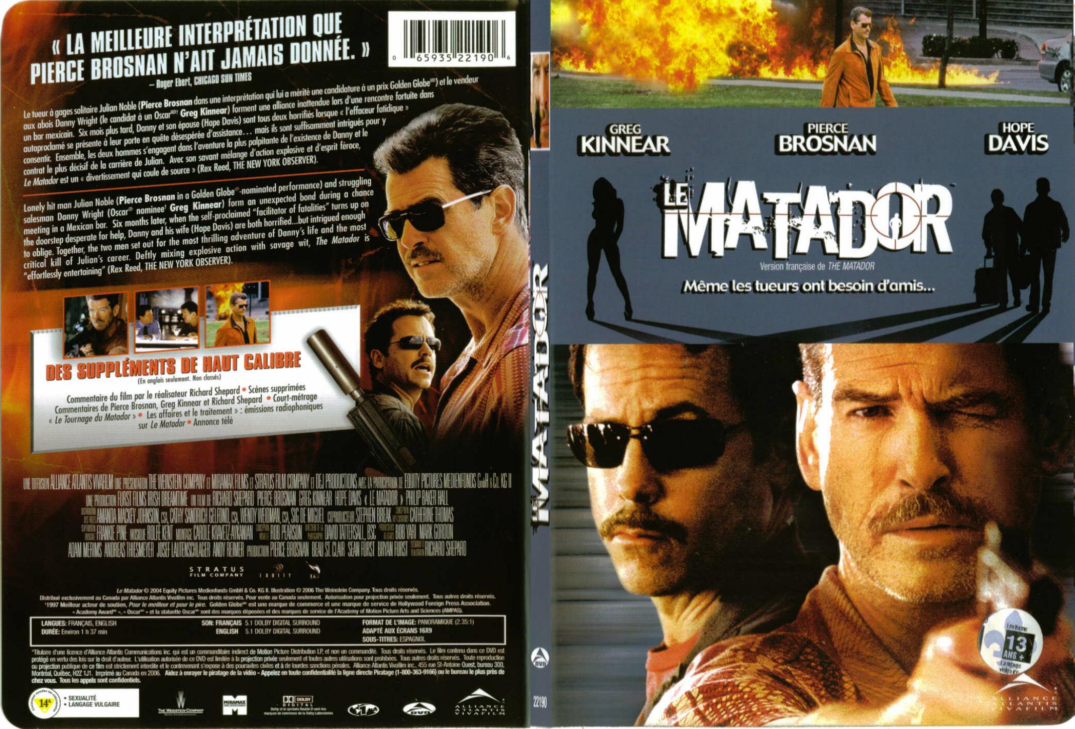 Jaquette DVD Le matador - SLIM