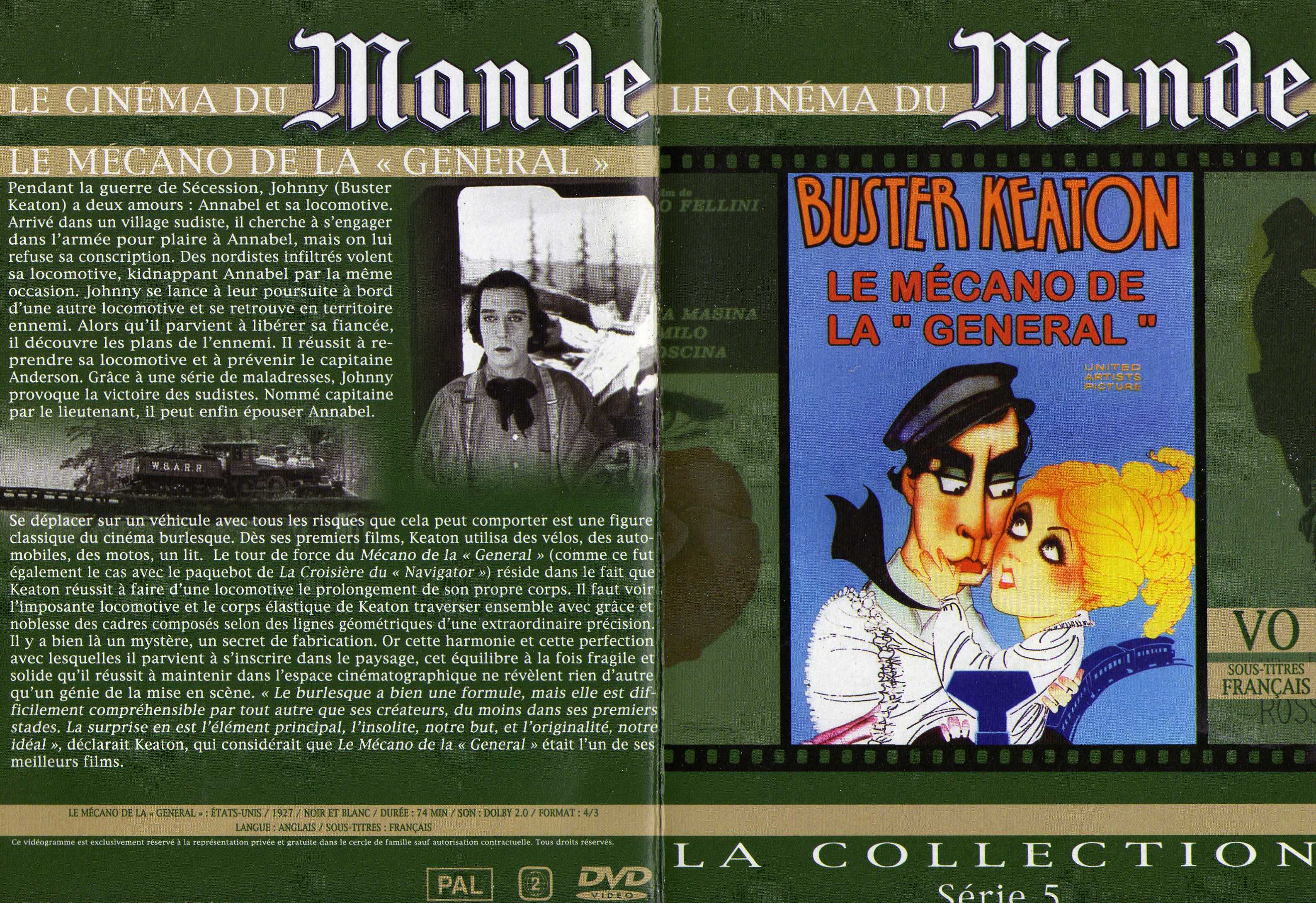 Jaquette DVD Le mcano de la gnrale v2