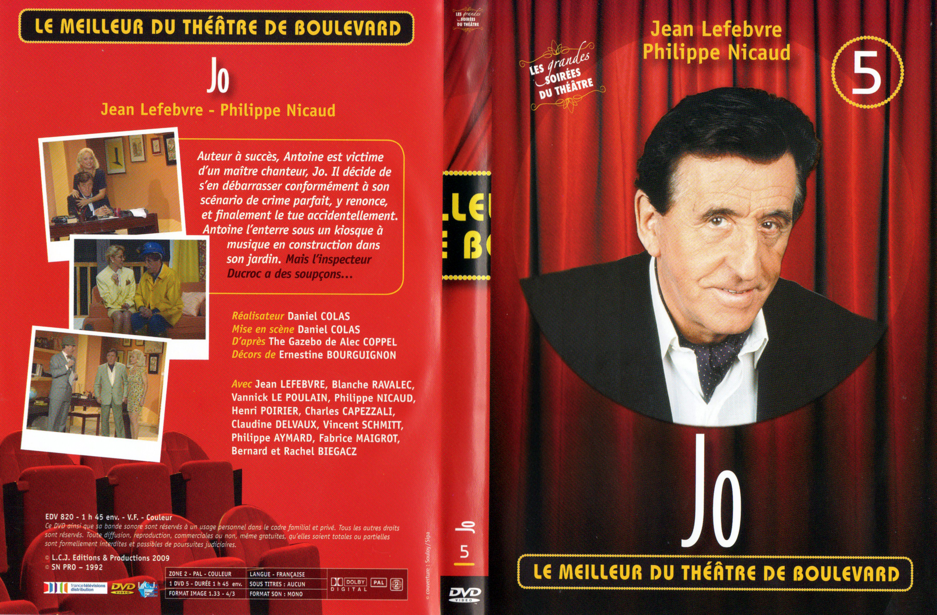 Jaquette DVD Le meilleur du thatre de boulevard - Jo