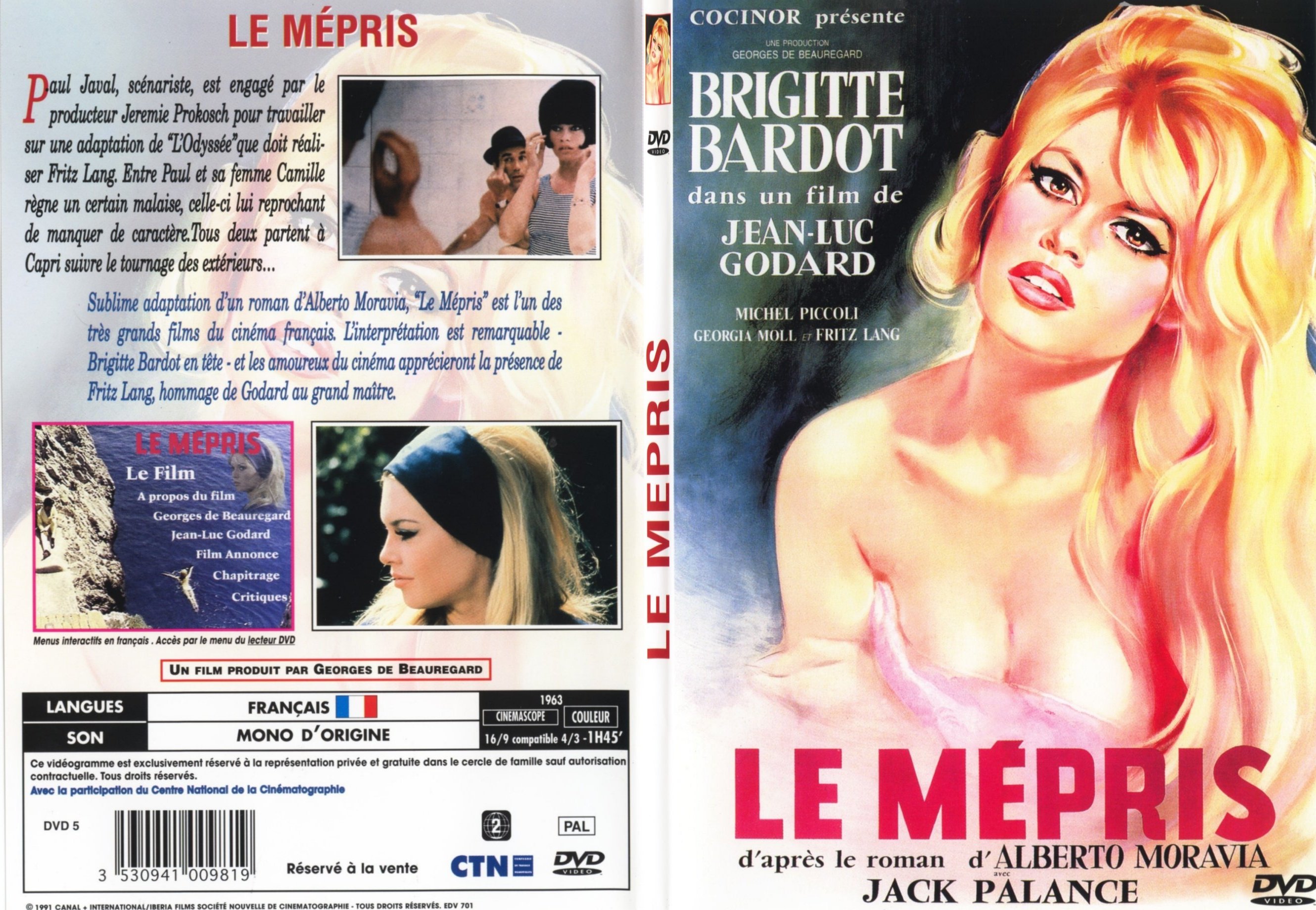 Jaquette DVD Le mepris - SLIM
