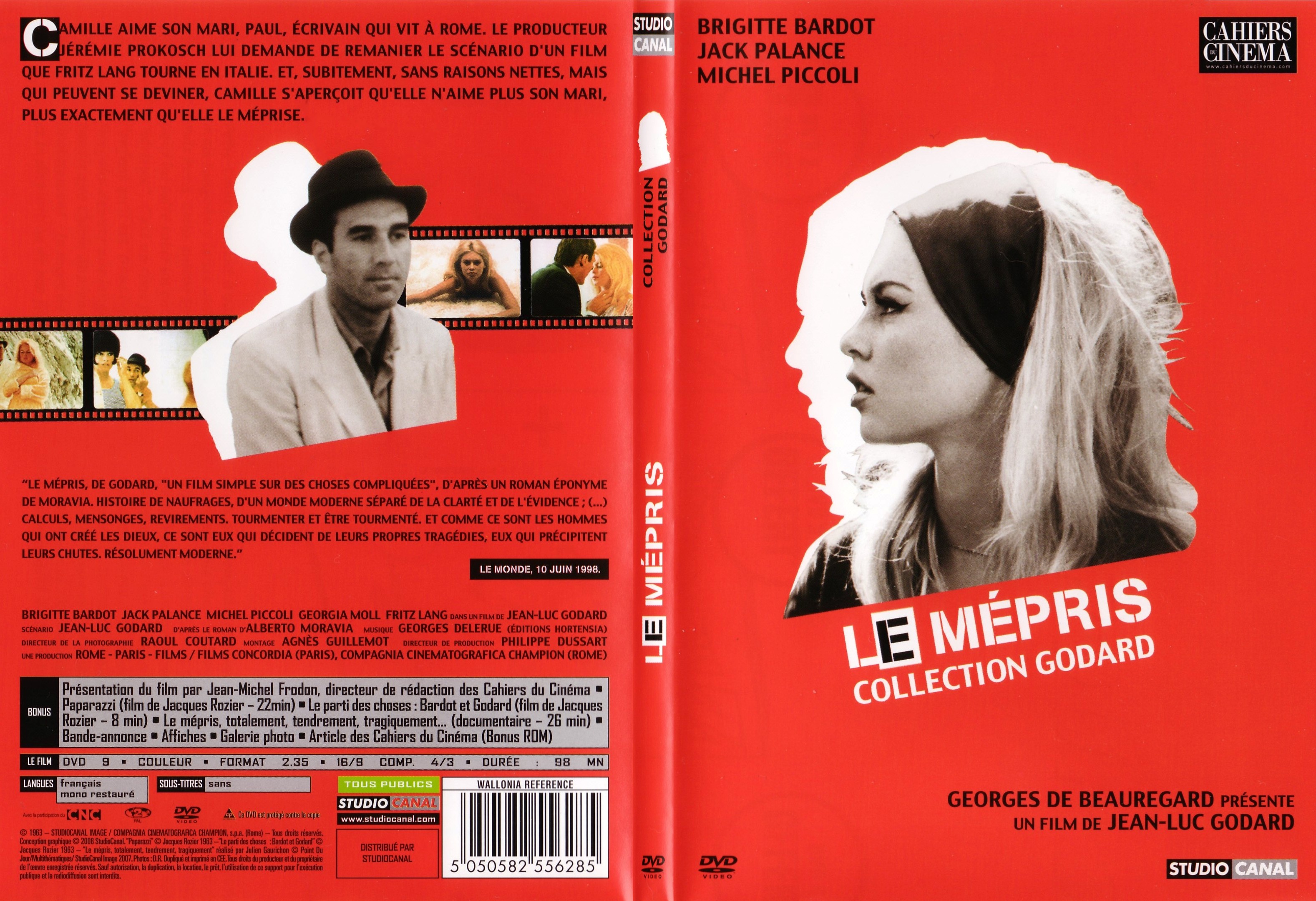 Jaquette DVD Le mpris - SLIM v3