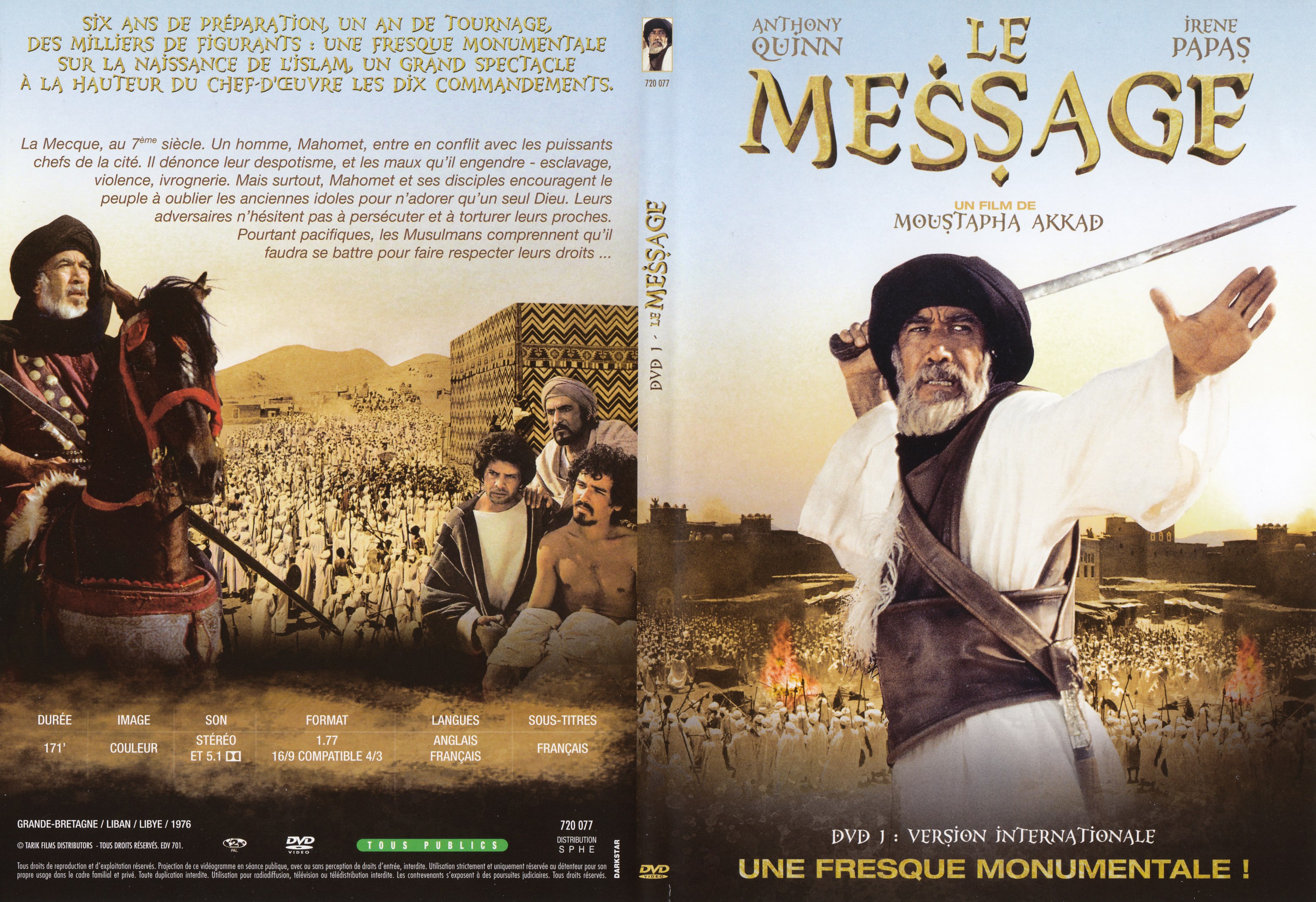 Jaquette DVD Le message