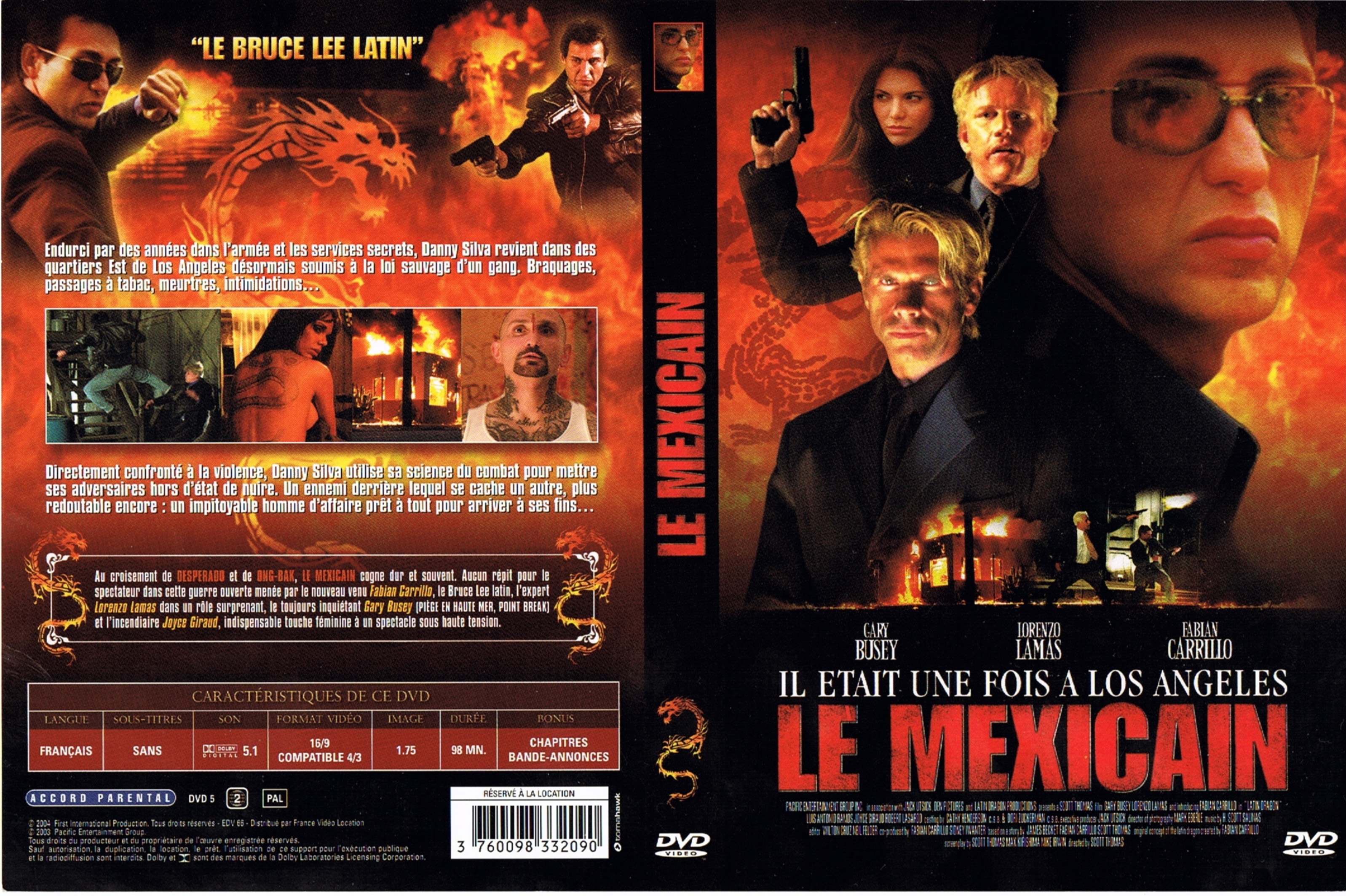 Jaquette DVD Le mexicain (2004)