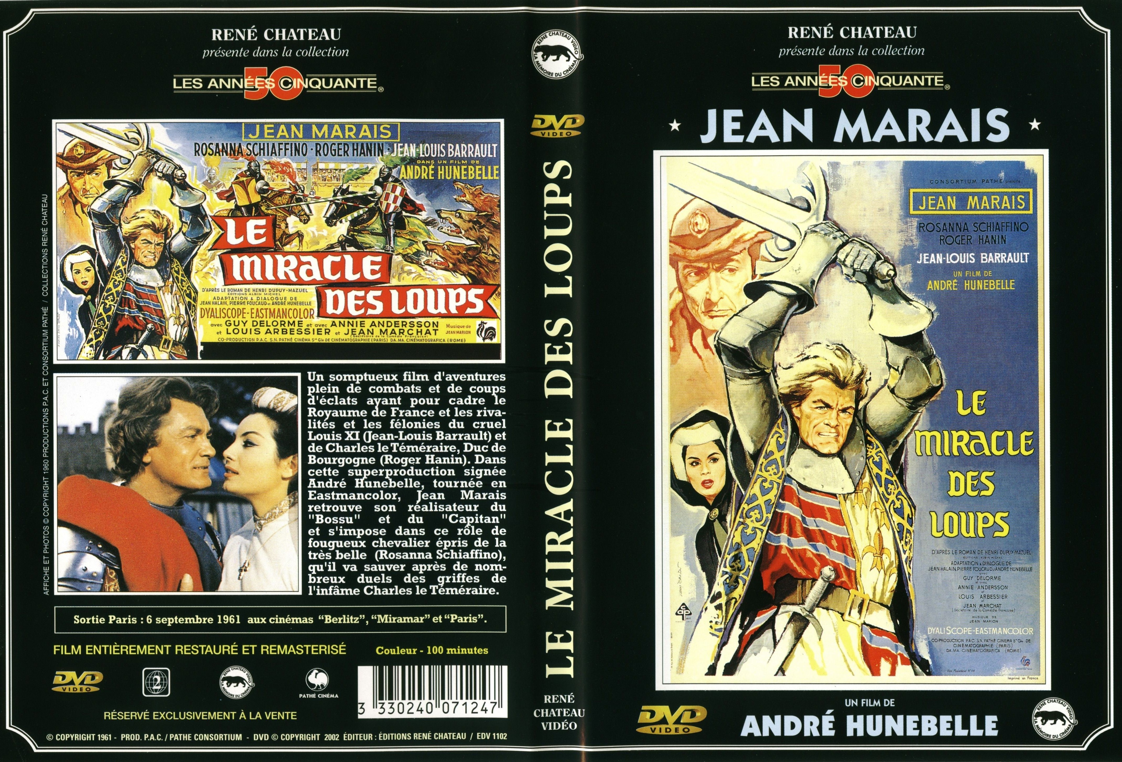 Jaquette DVD Le miracle des loups v2