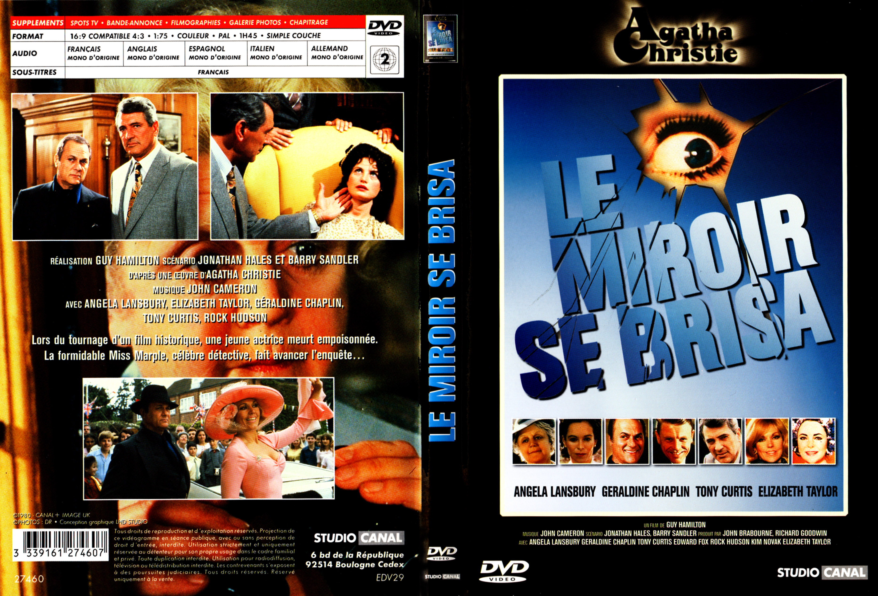 Jaquette DVD Le miroir se brisa