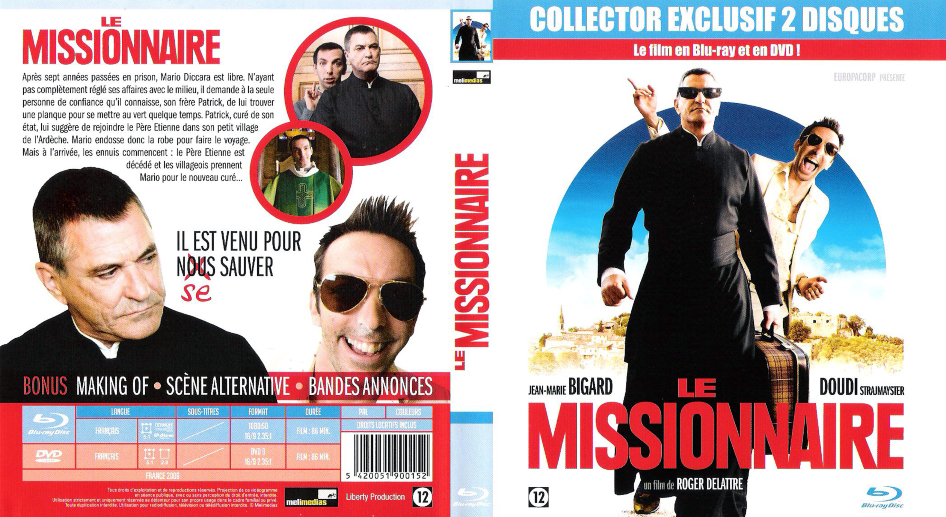 Jaquette DVD Le missionnaire (BLU-RAY)