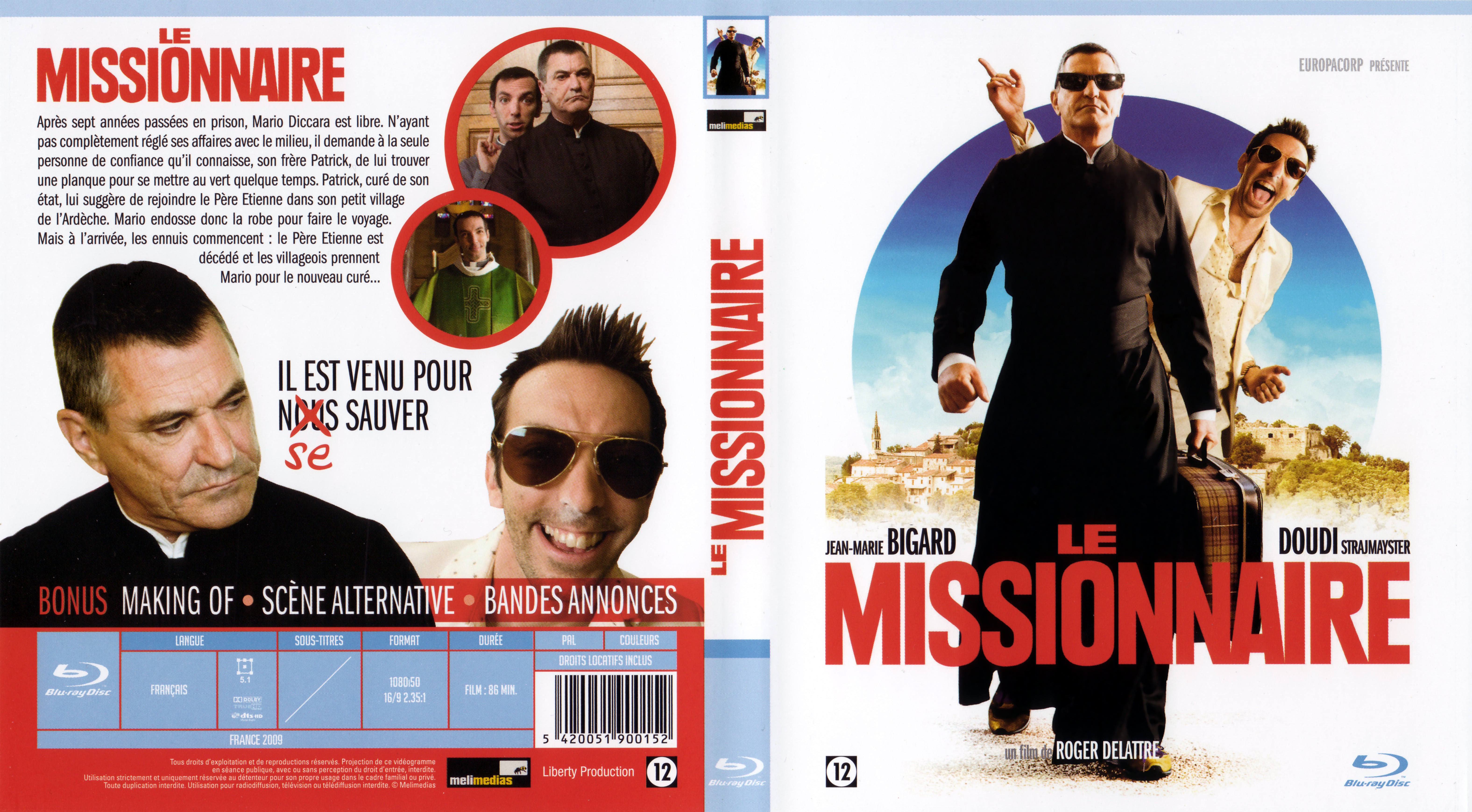 Jaquette DVD Le missionnaire (BLU-RAY) v2