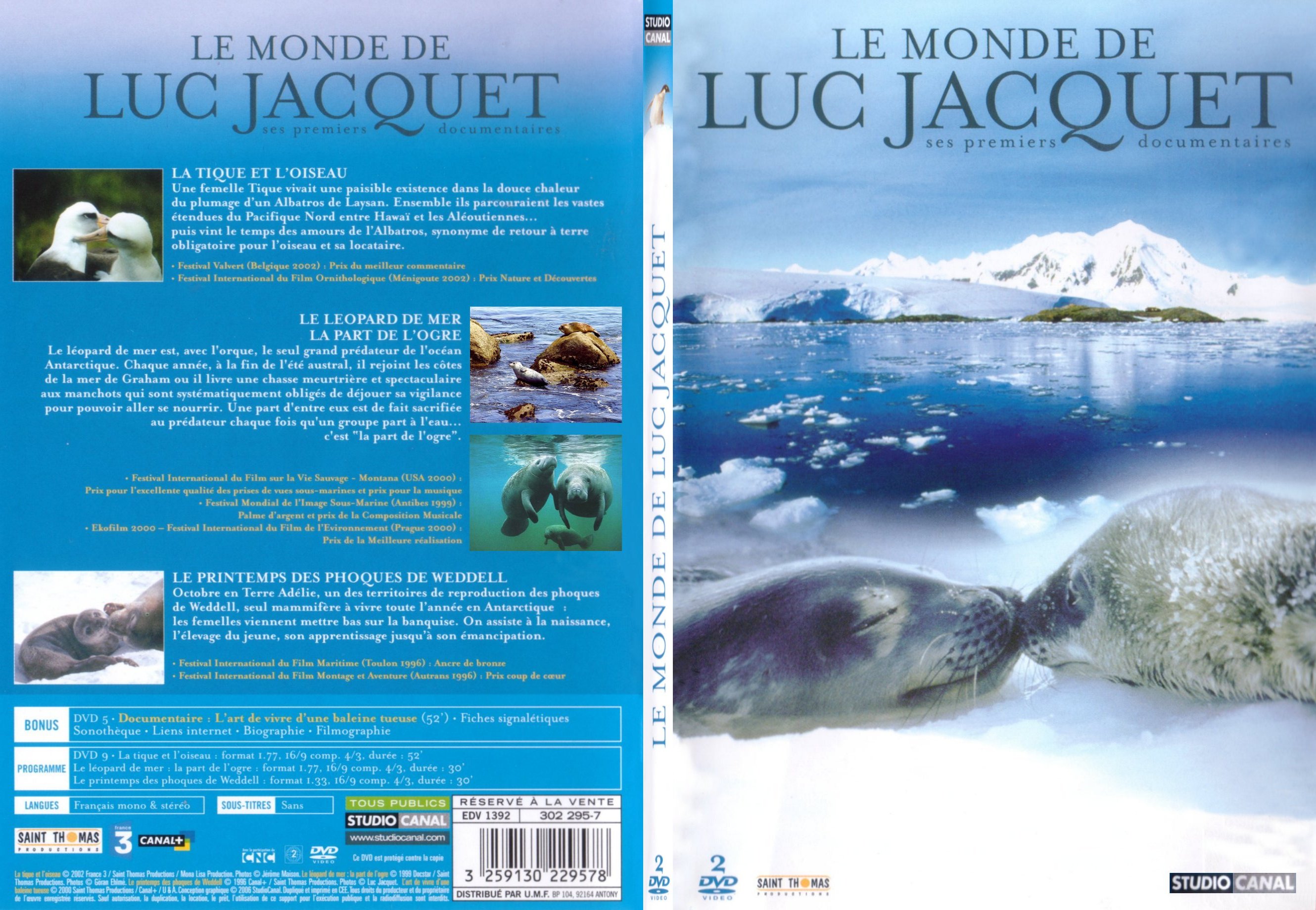 Jaquette DVD Le monde de Luc Jacquet - SLIM