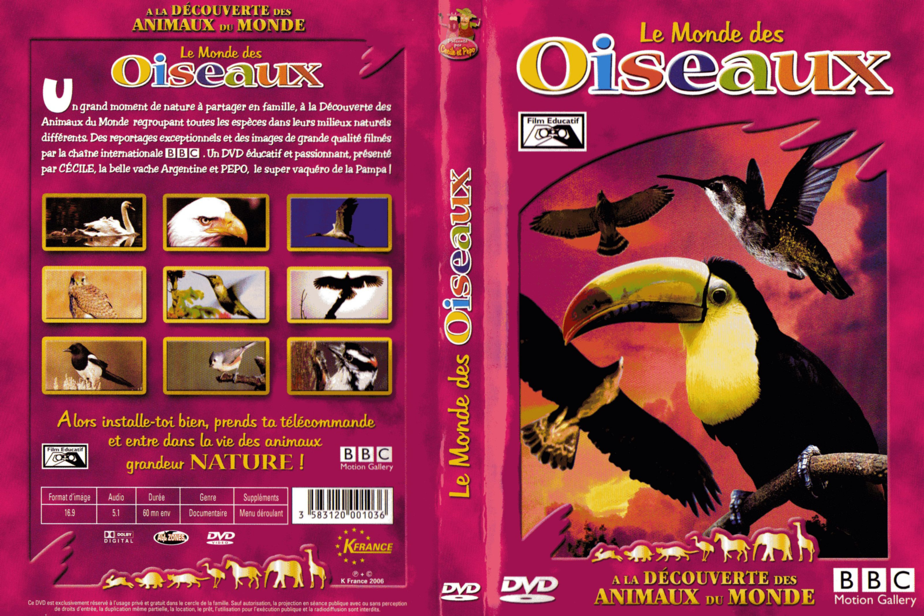 Jaquette DVD Le monde des oiseaux