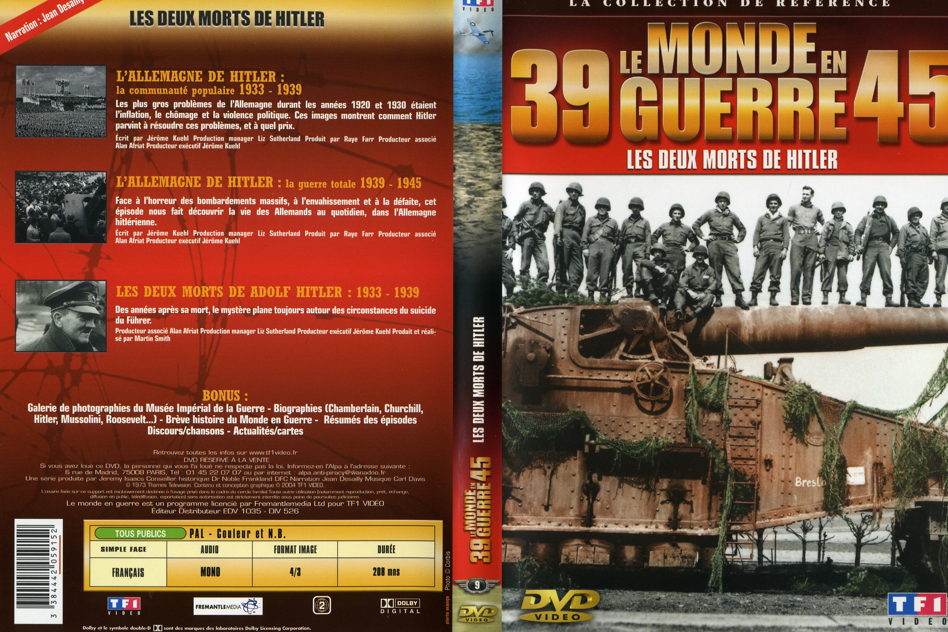 Jaquette DVD Le monde en guerre - Les deux morts de Hitler