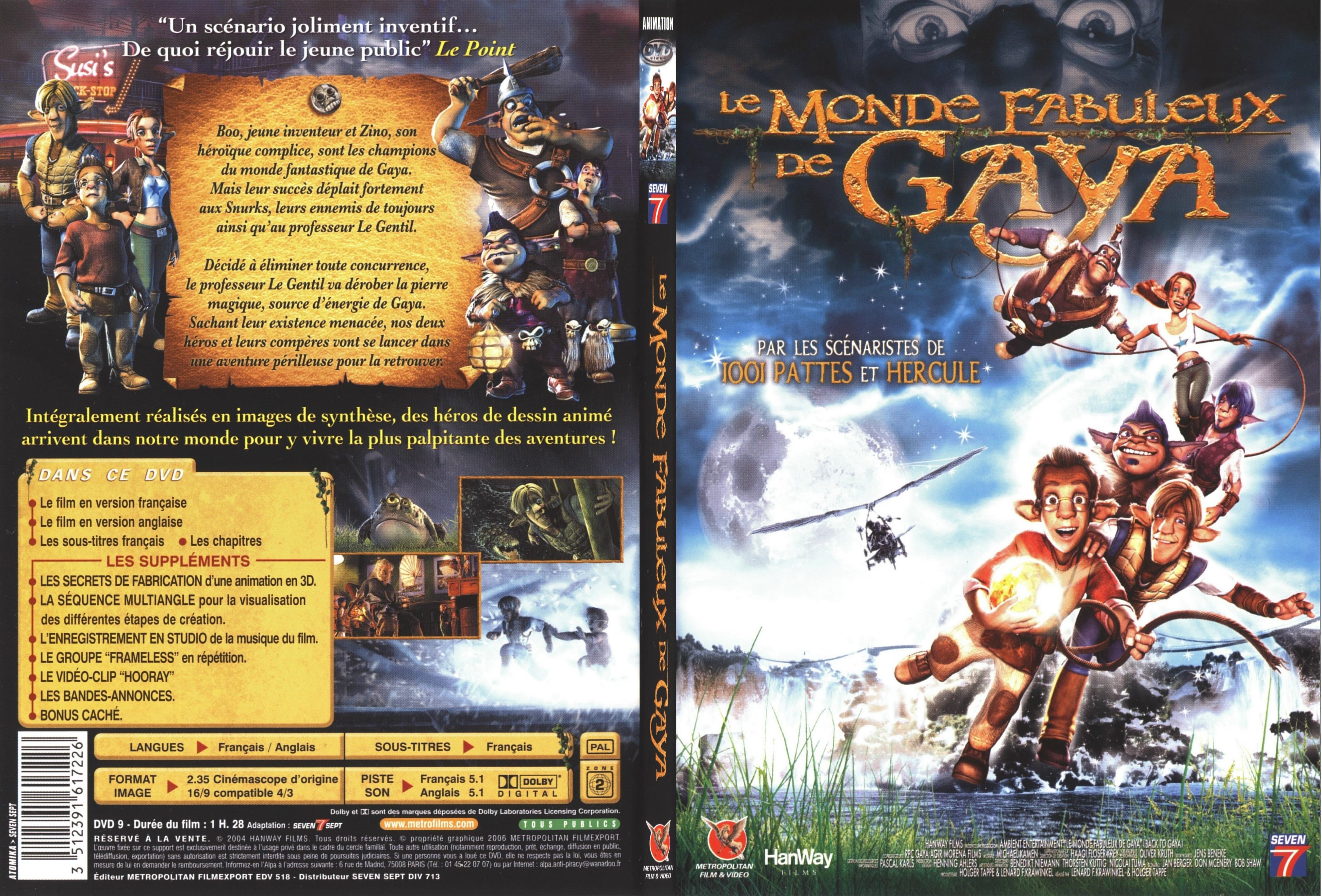 Jaquette DVD Le monde fabuleux de Gaya - SLIM