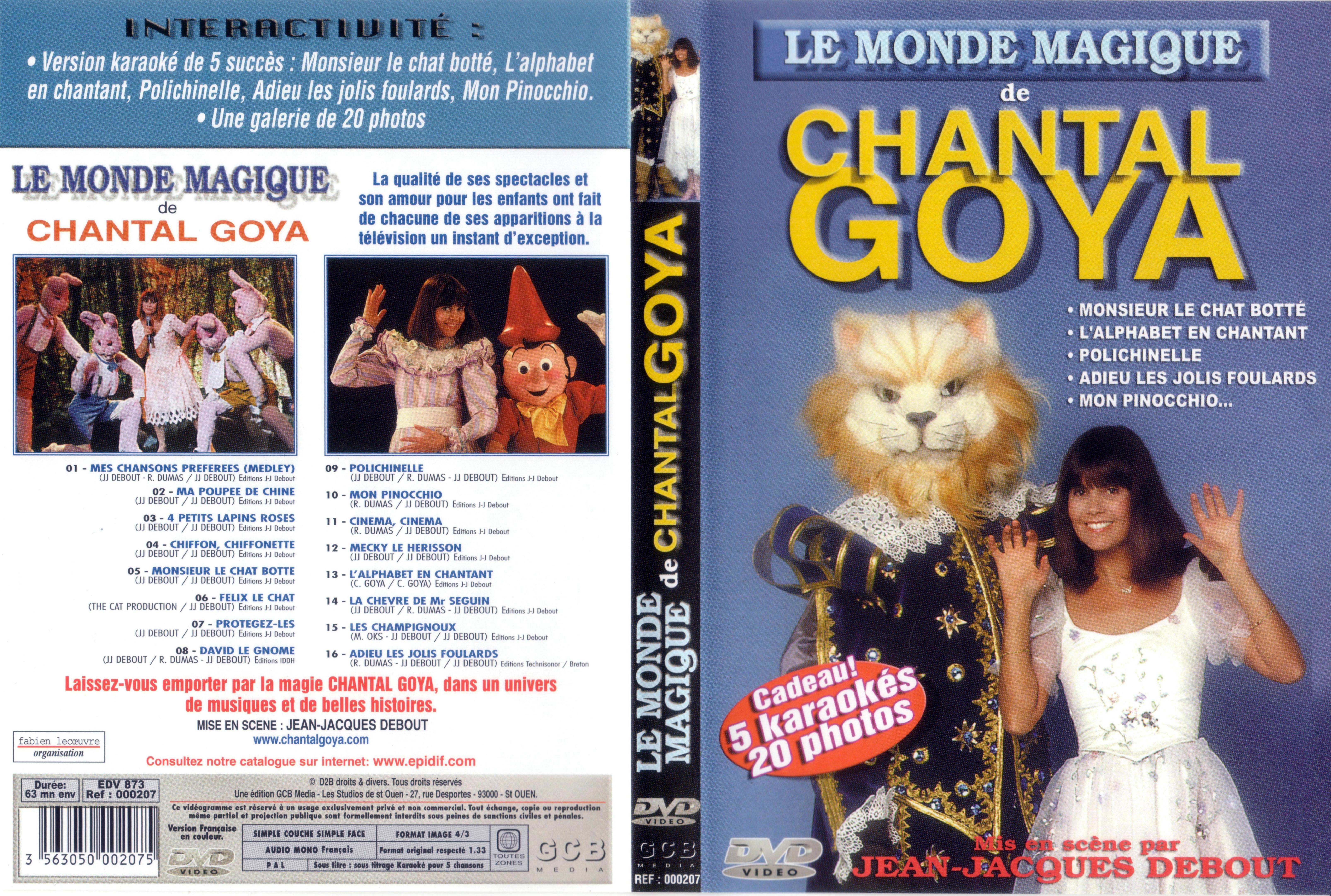 Jaquette DVD Le monde magique de Chantal Goya