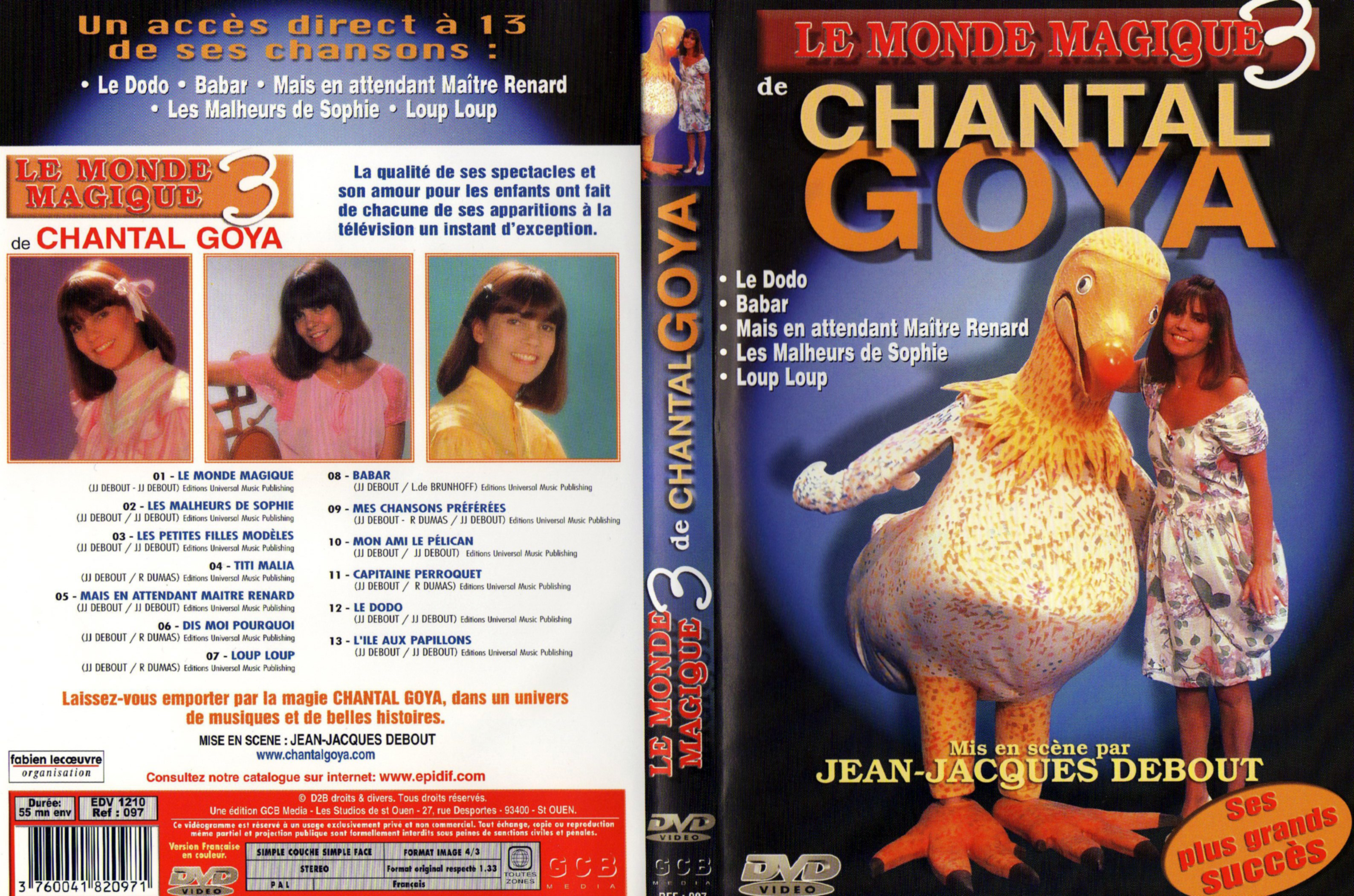 Jaquette DVD Le monde magique de Chantal Goya 3