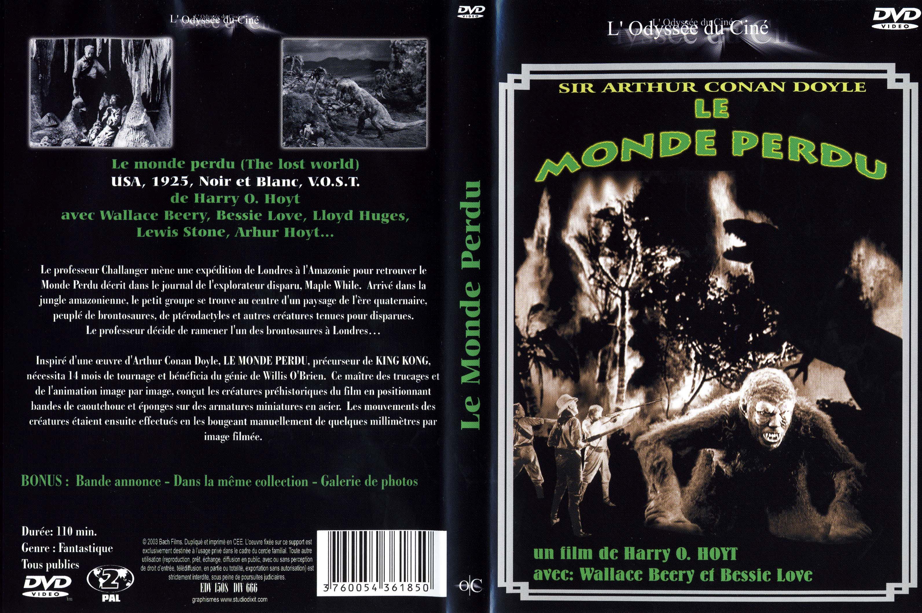 Jaquette DVD Le monde perdu