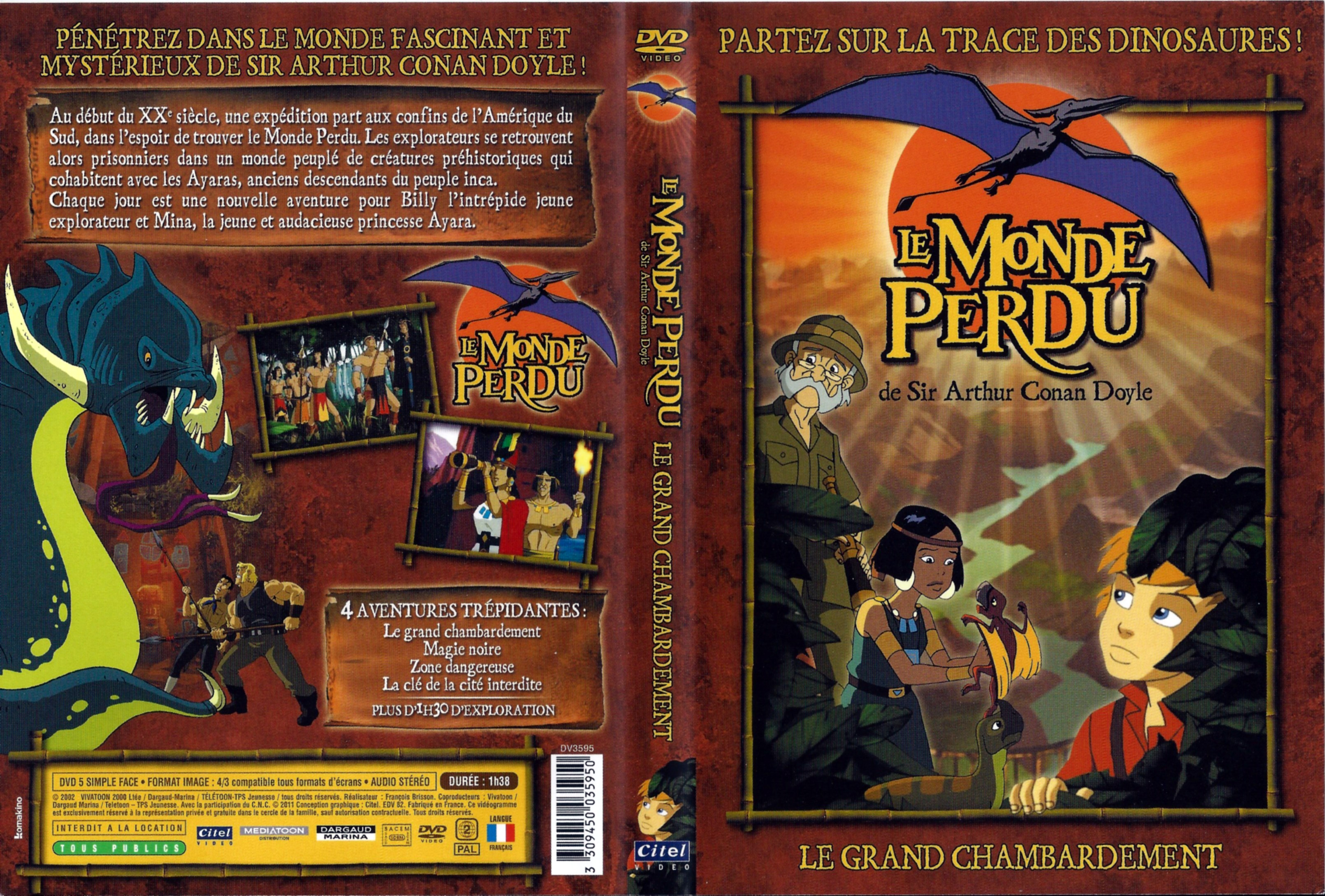 Jaquette DVD Le monde perdu (DA)