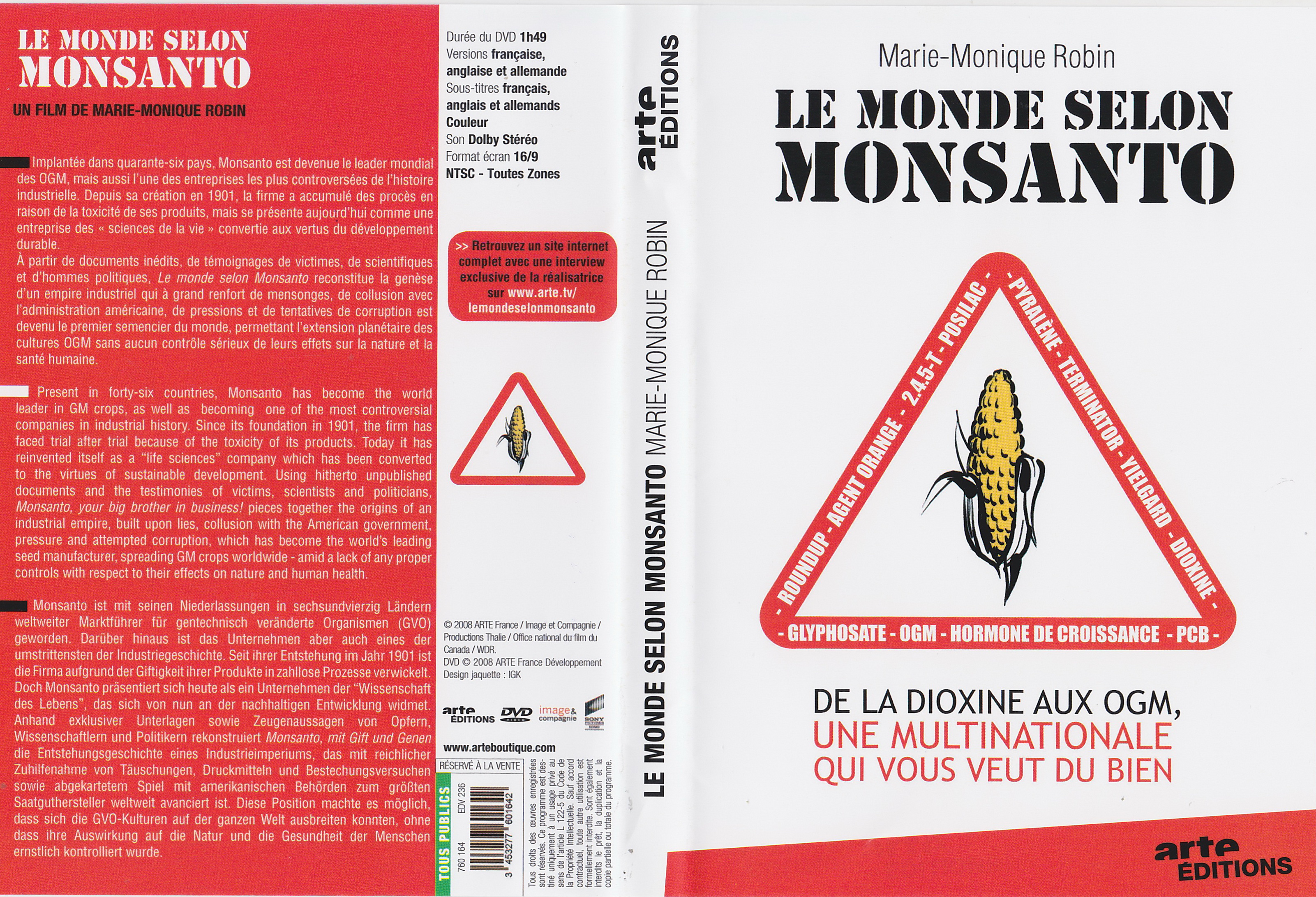 Jaquette DVD Le monde selon Monsanto