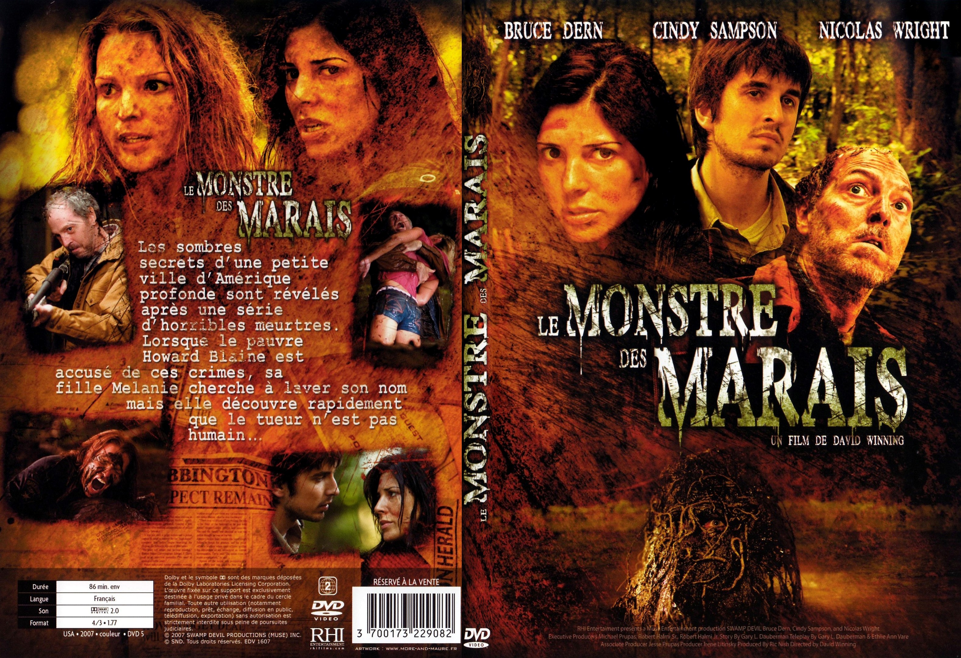 Jaquette DVD Le monstre des marais - SLIM