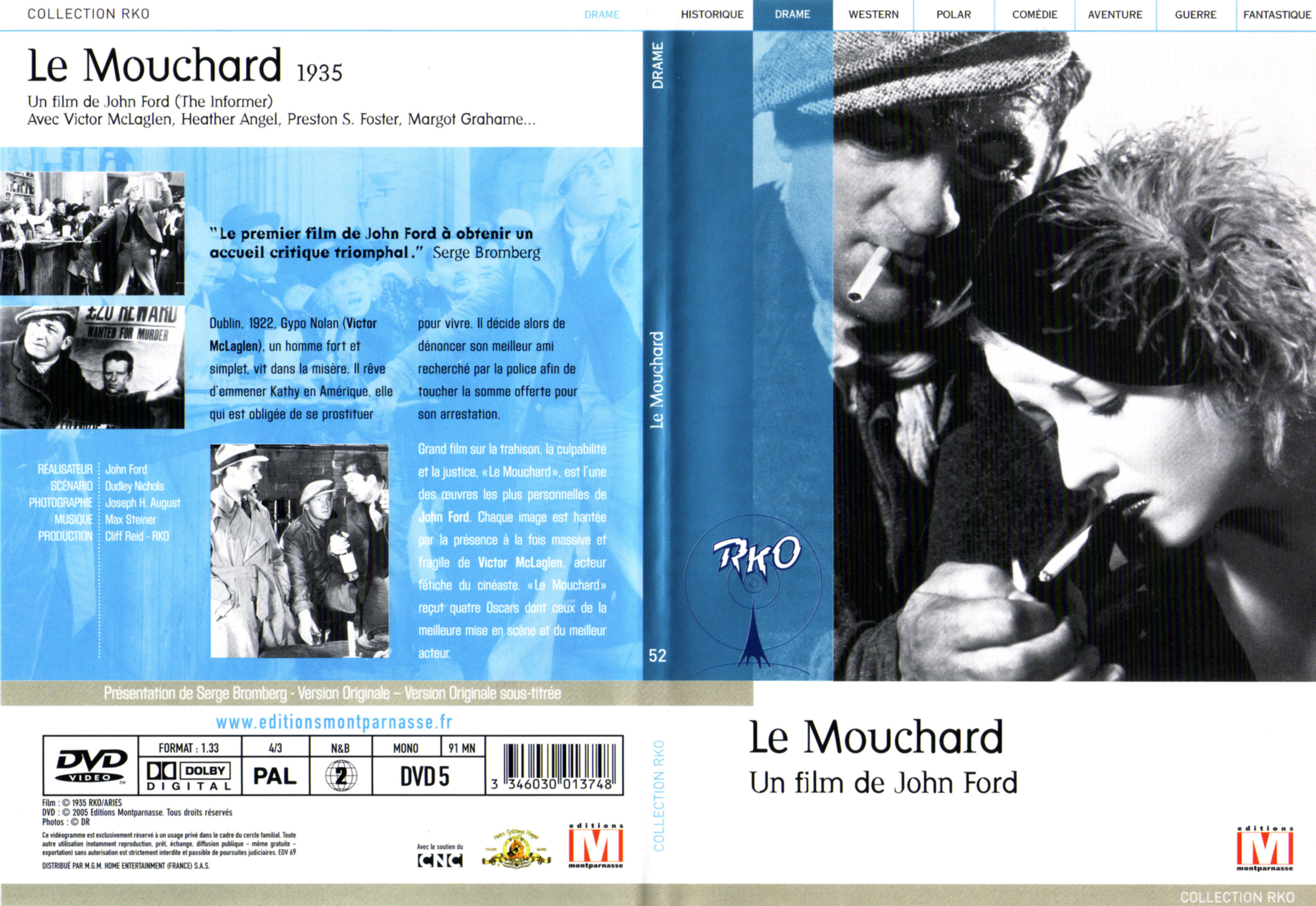 Jaquette DVD Le mouchard