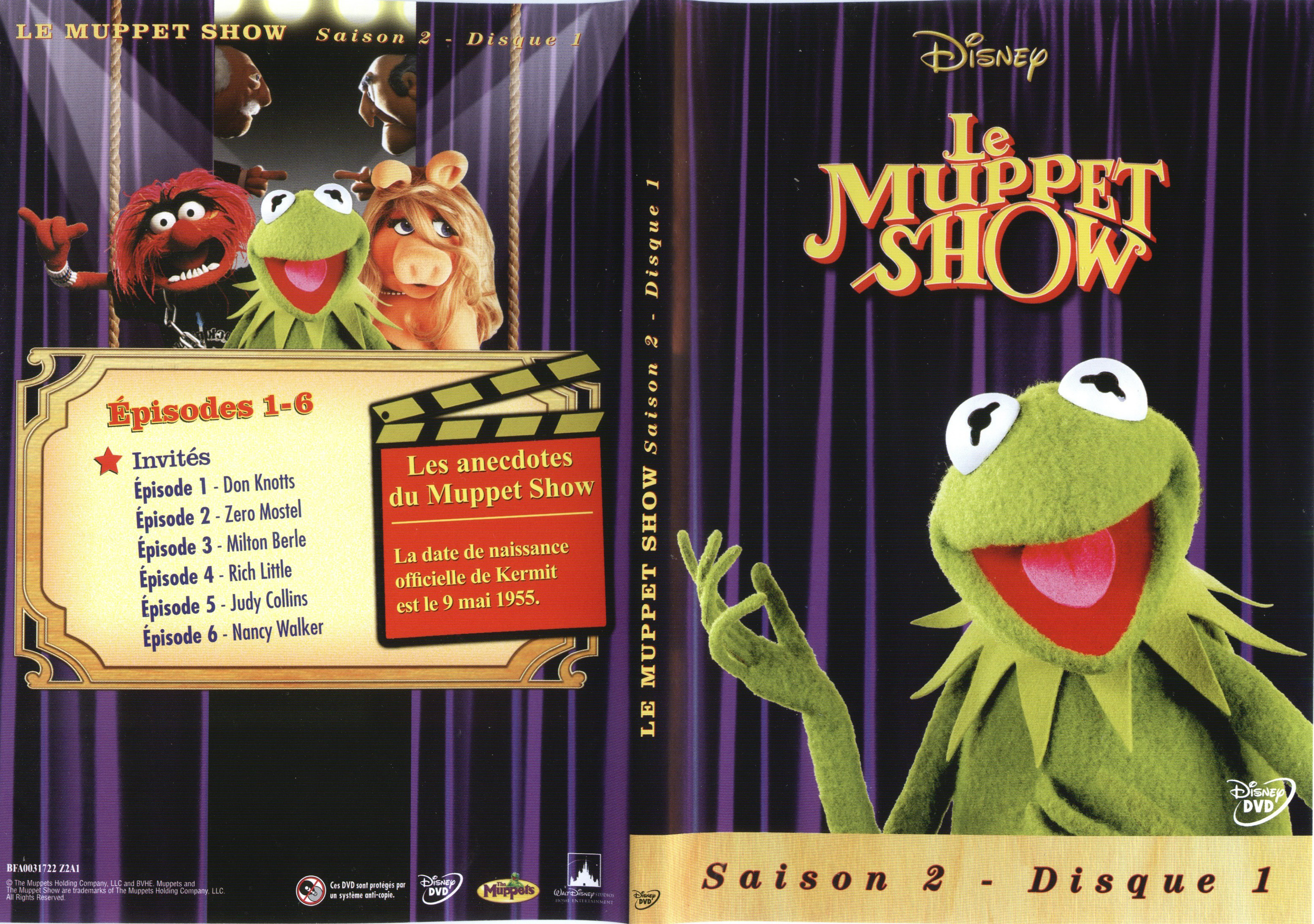 Jaquette DVD Le muppet show Saison 2 DVD 1