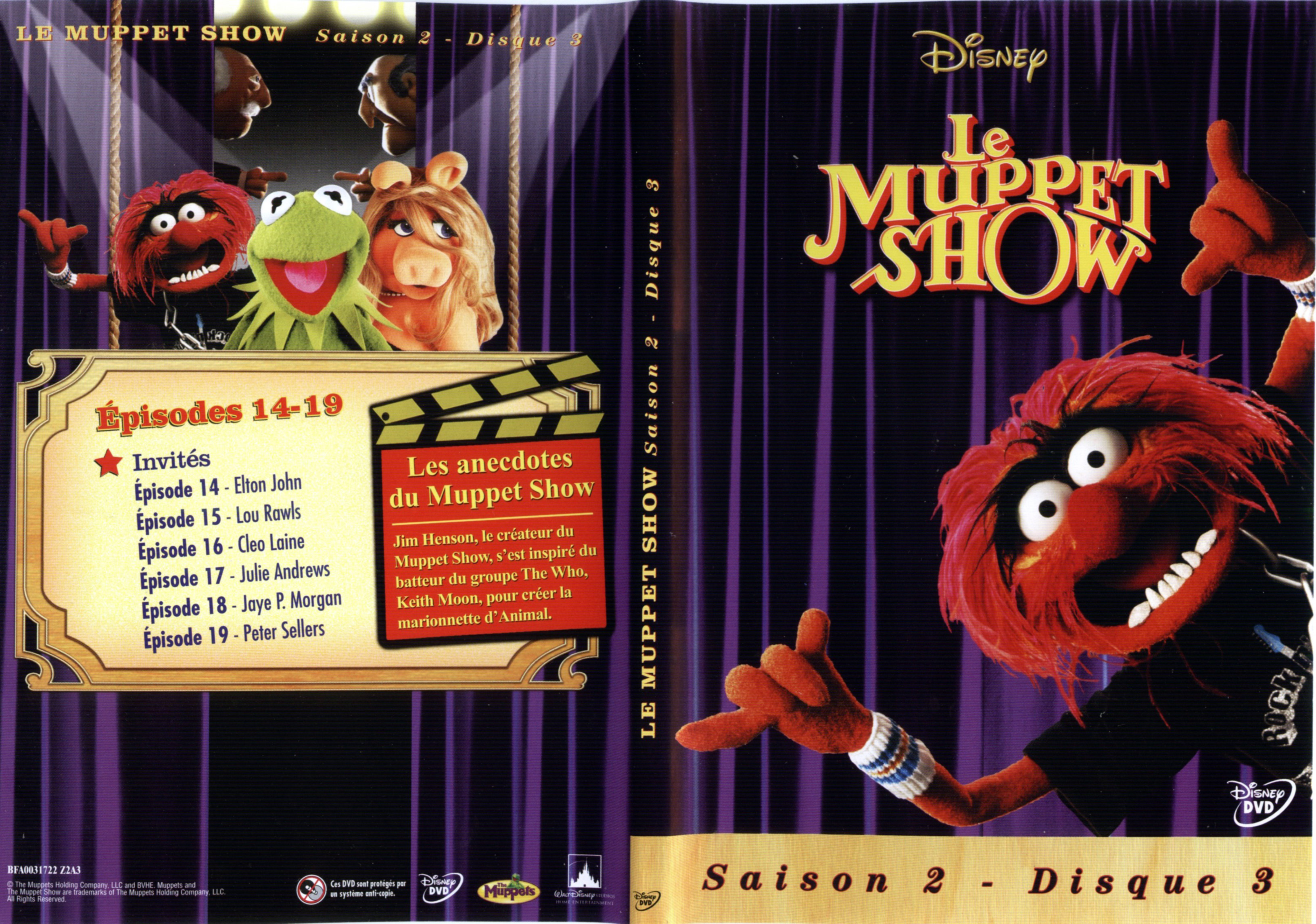 Jaquette DVD Le muppet show Saison 2 DVD 3