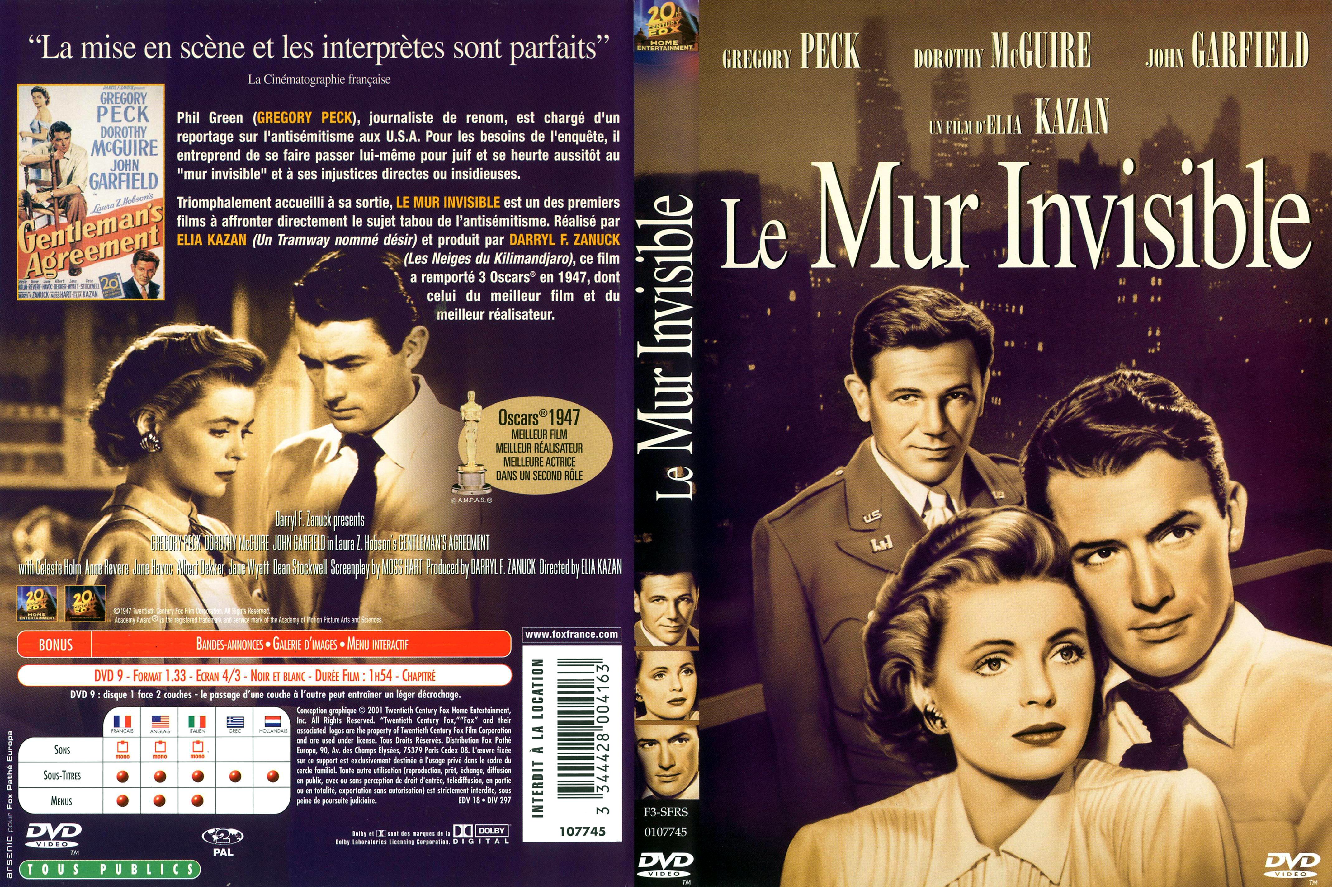 Jaquette DVD Le mur invisible v2