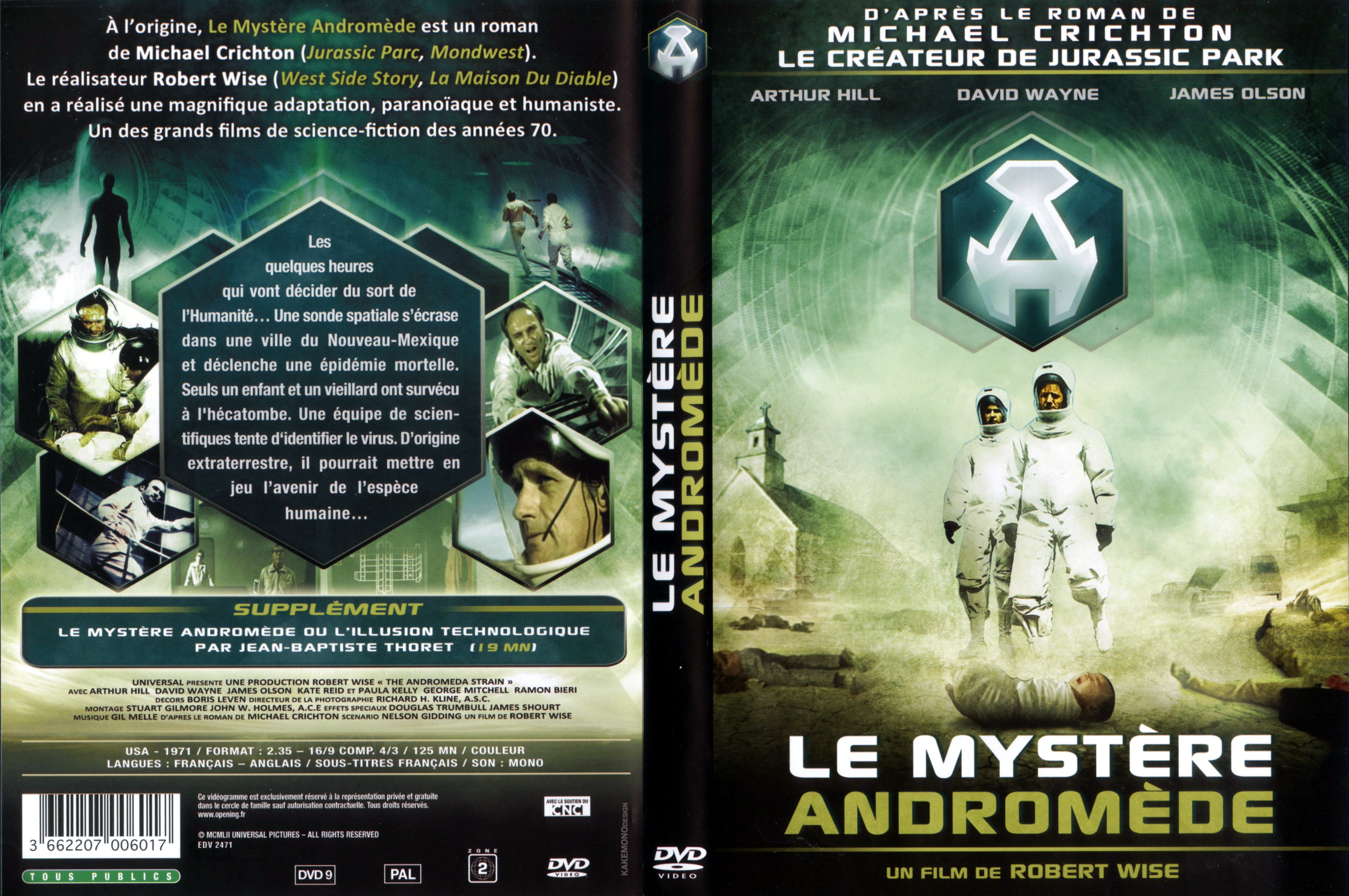Jaquette DVD Le mystre Andromde