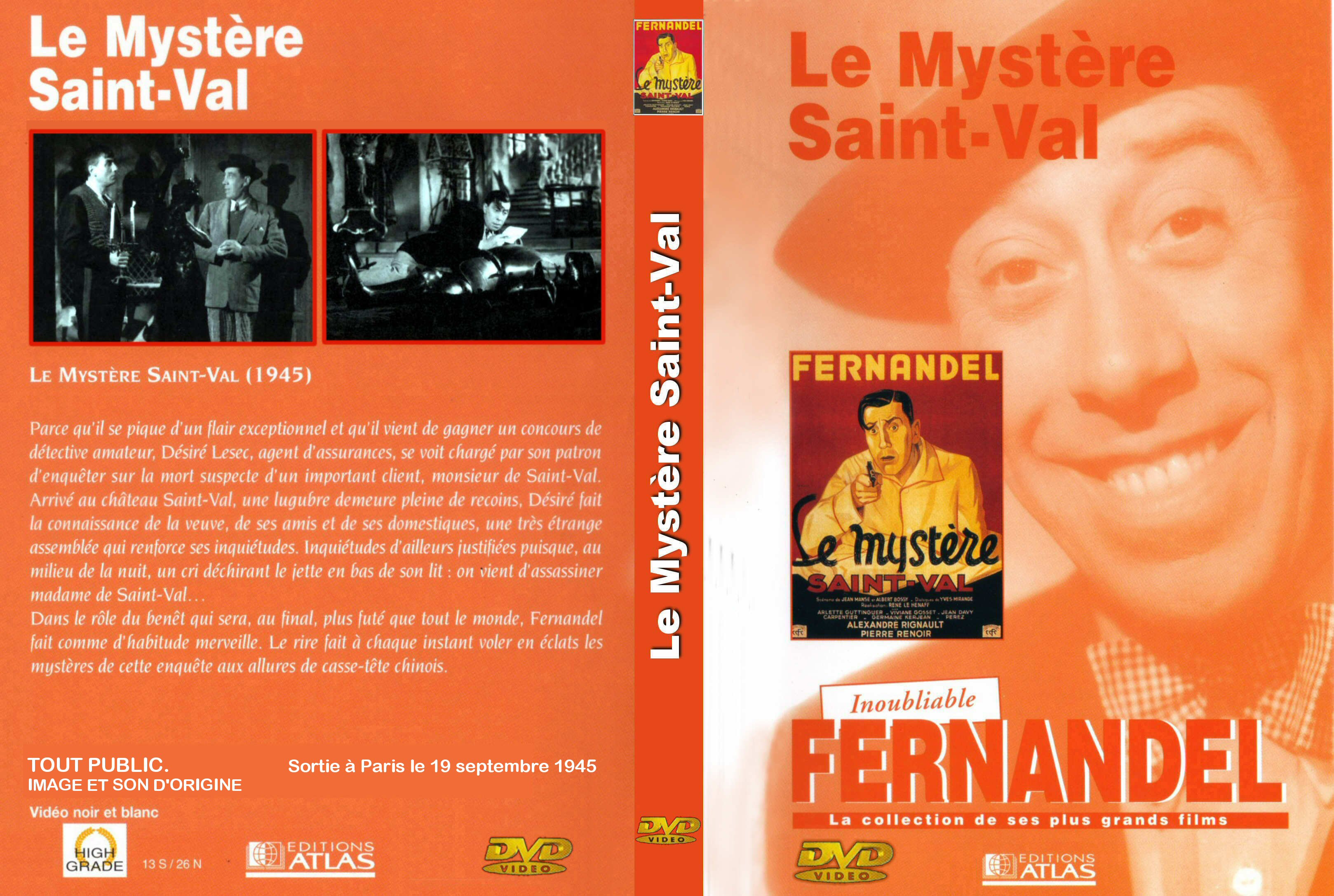 Jaquette DVD Le mystre Saint-Val