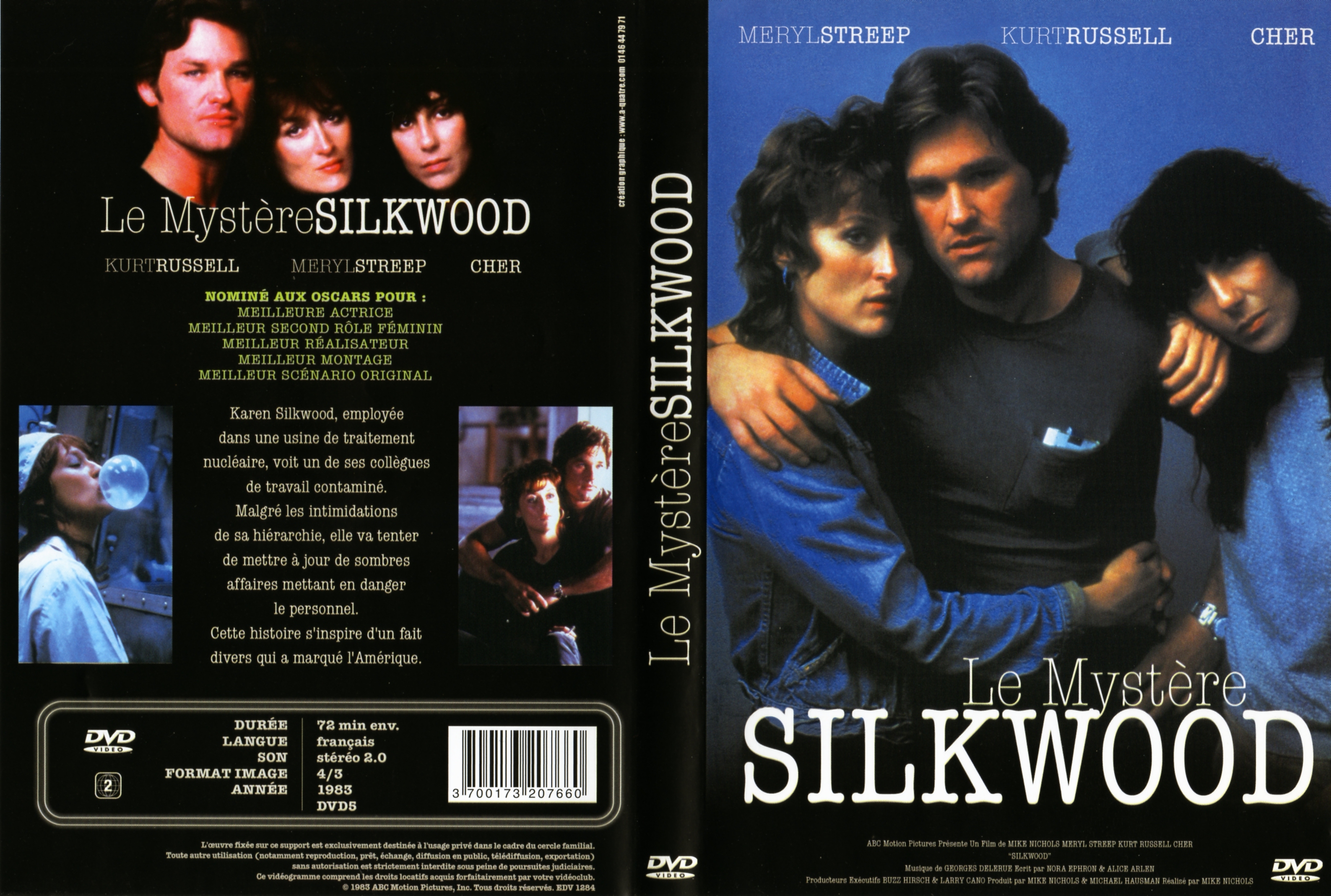 Jaquette DVD Le mystre Silkwood