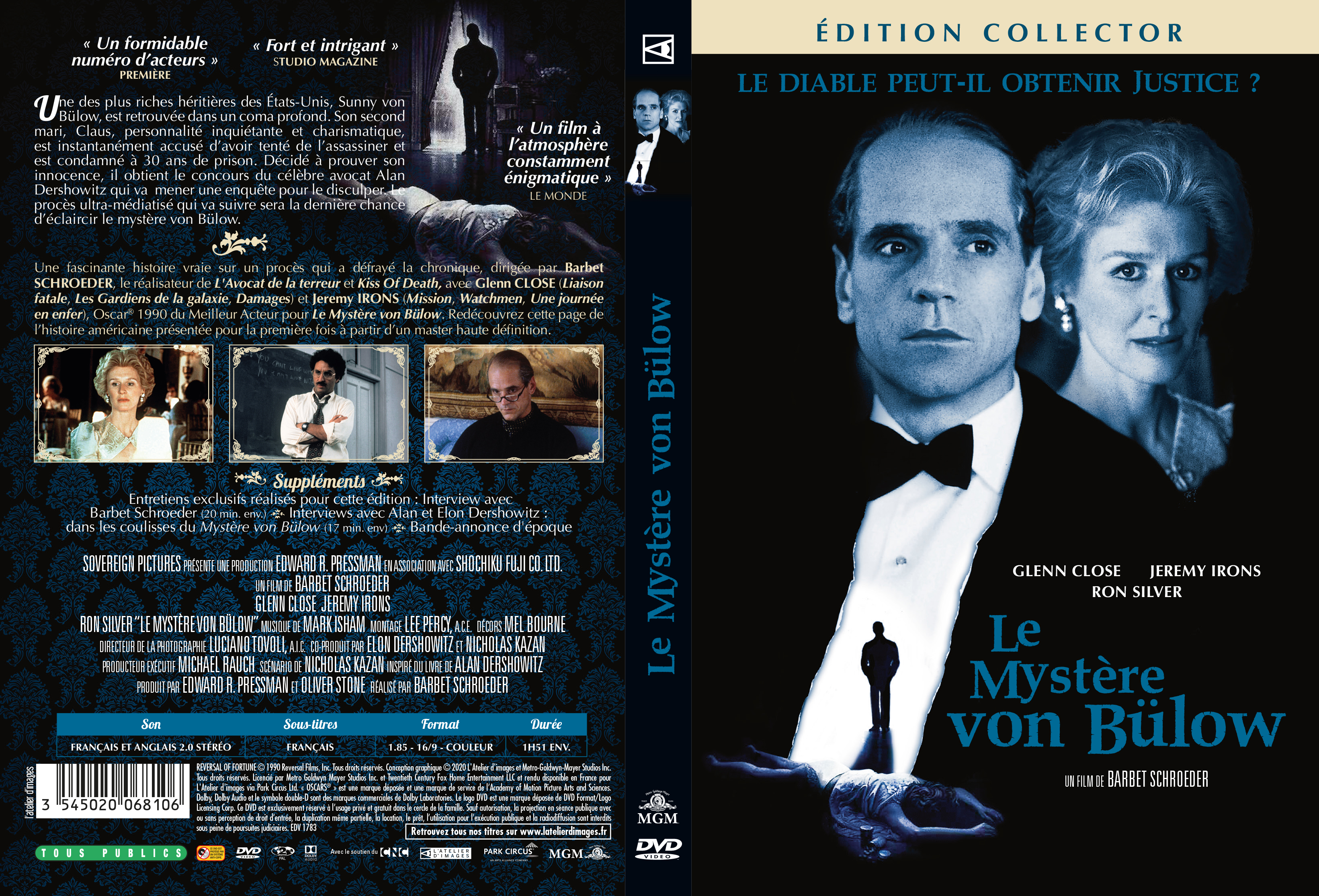 Jaquette DVD Le mystere Von Bulow v2