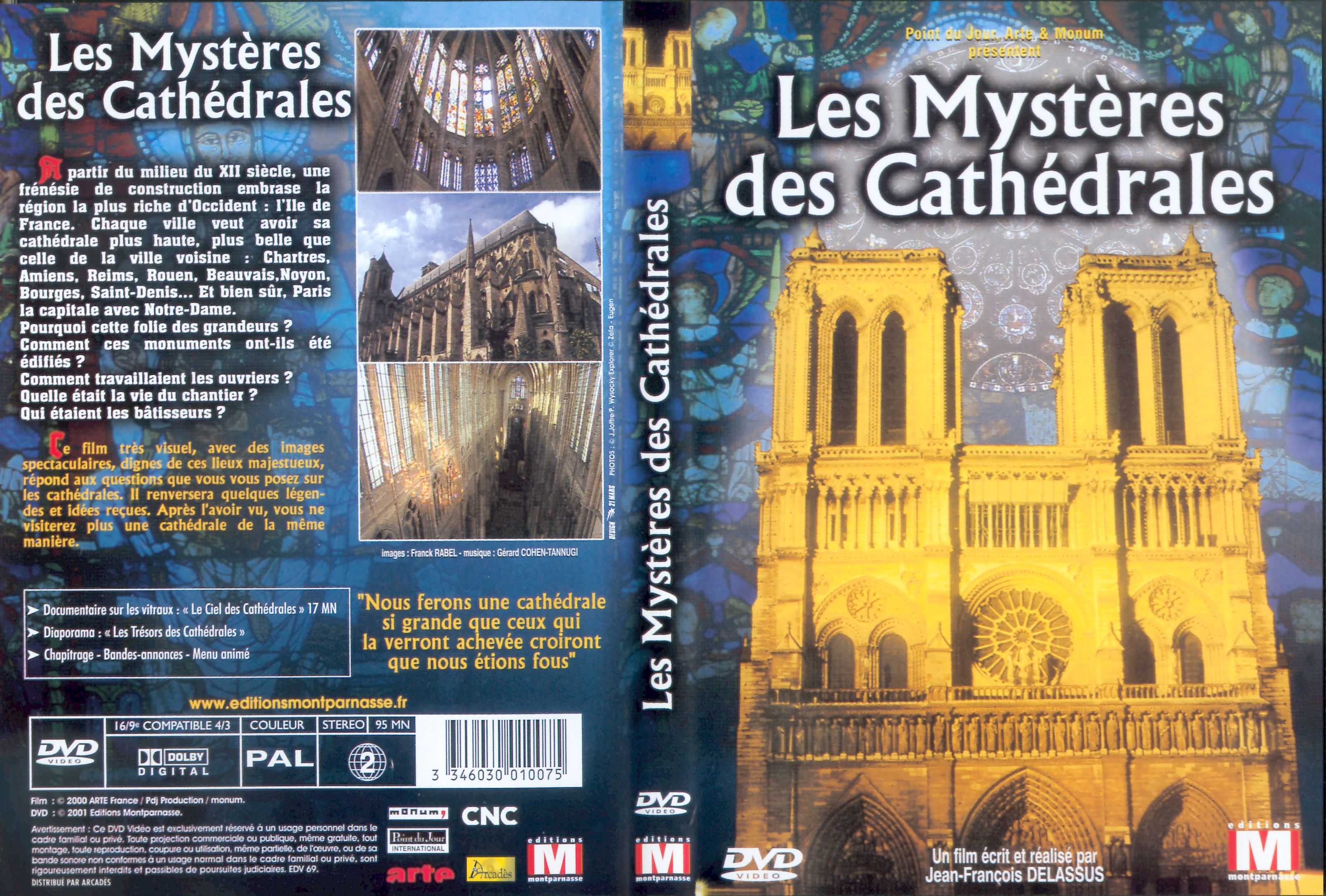 Jaquette DVD Le mystre des Cathdrales