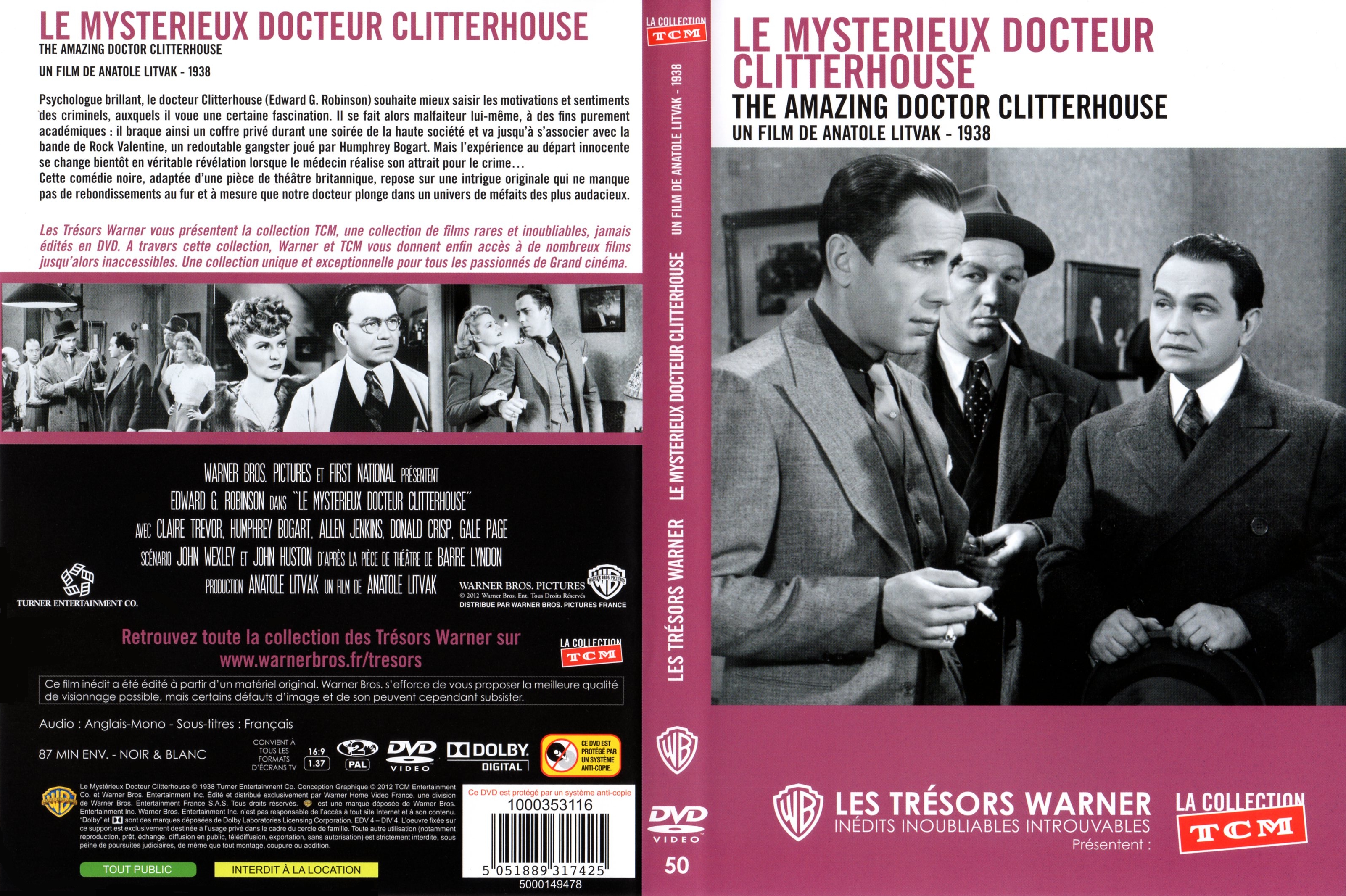 Jaquette DVD Le mystrieux Docteur Clitterhouse