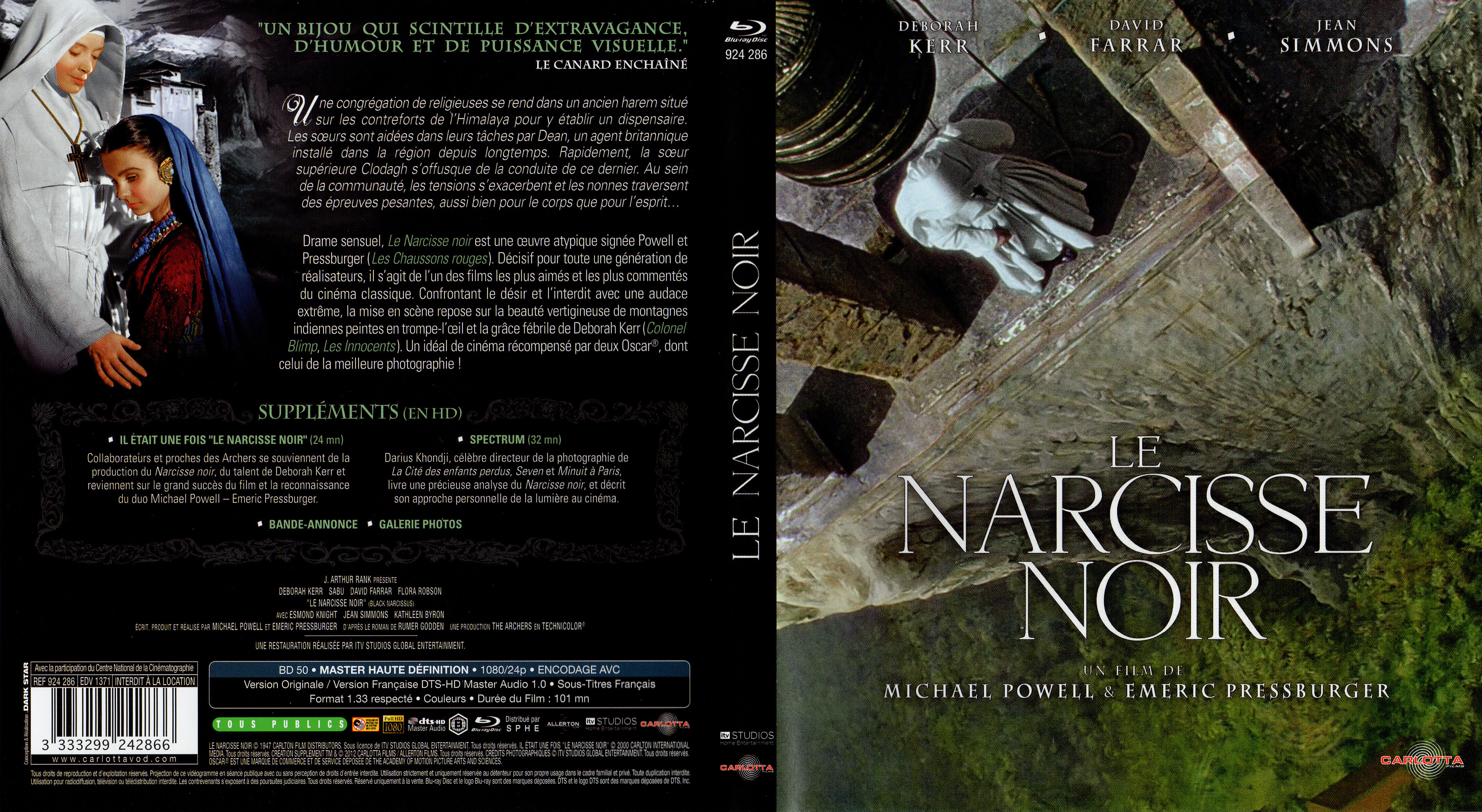 Jaquette DVD Le narcisse noir (BLU-RAY)
