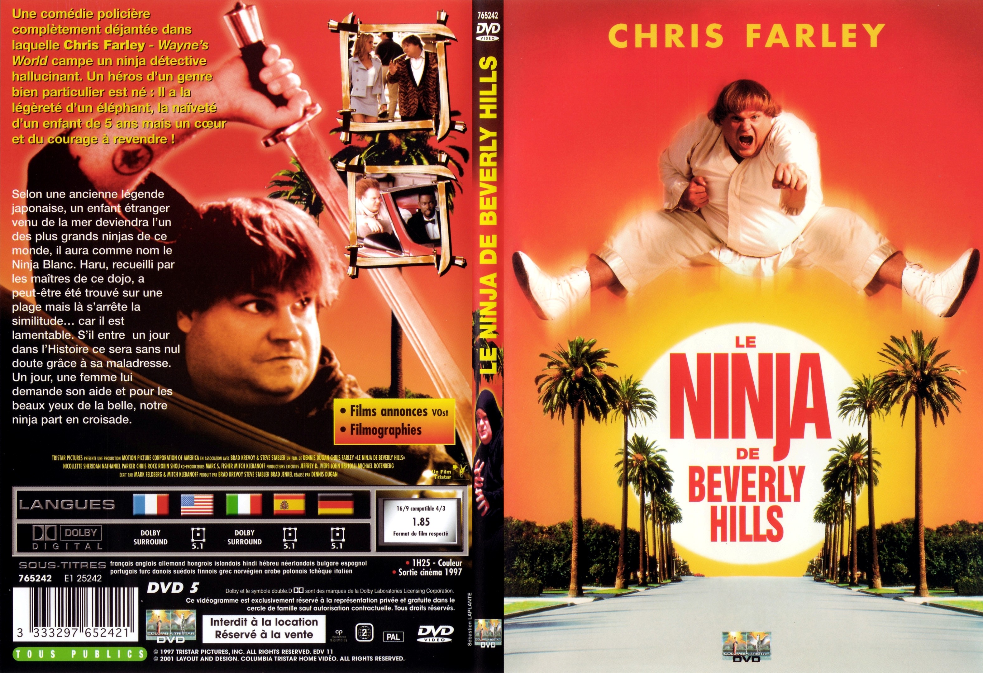 Jaquette DVD Le ninja de Beverly Hills - SLIM