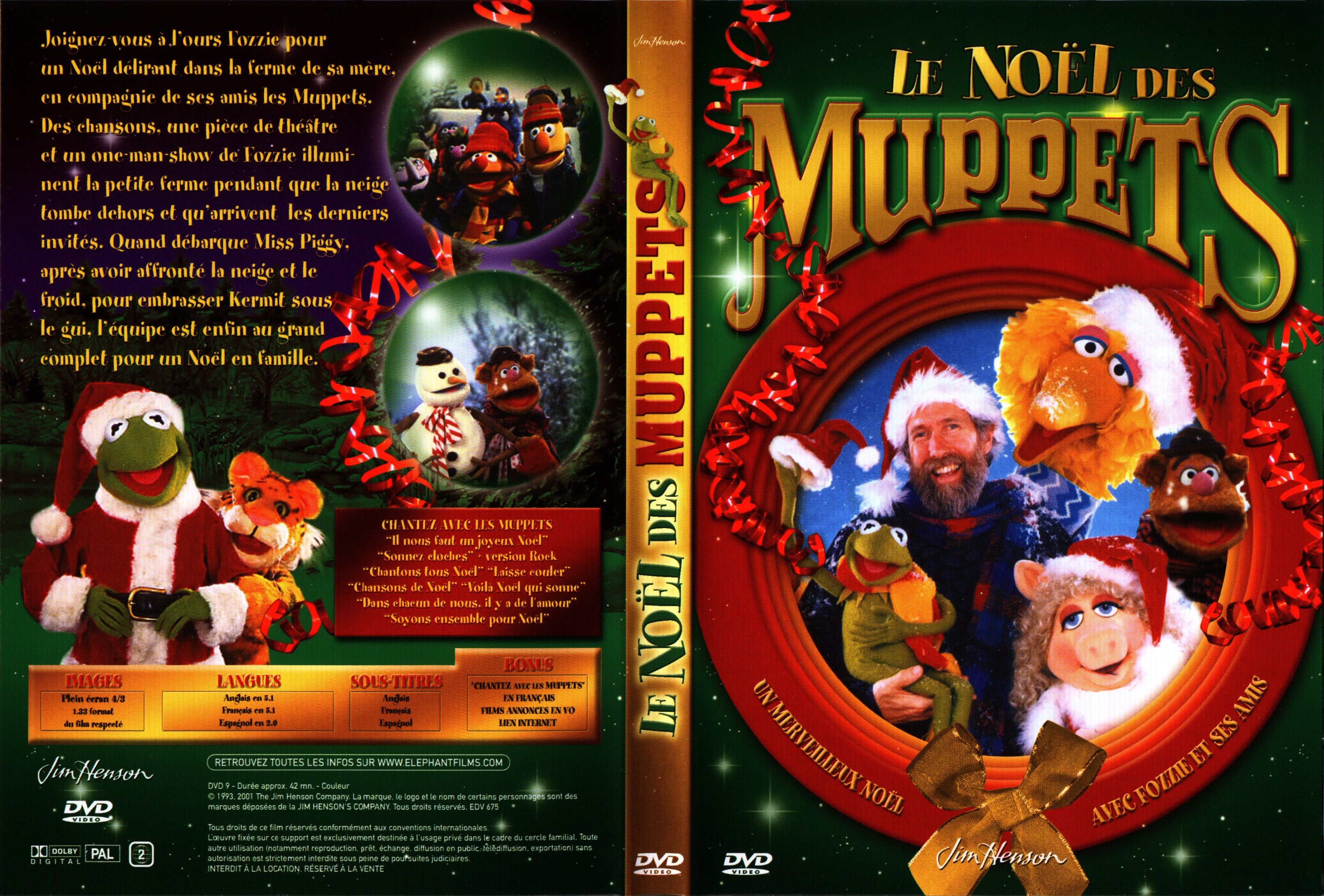 Jaquette DVD Le noel des muppets